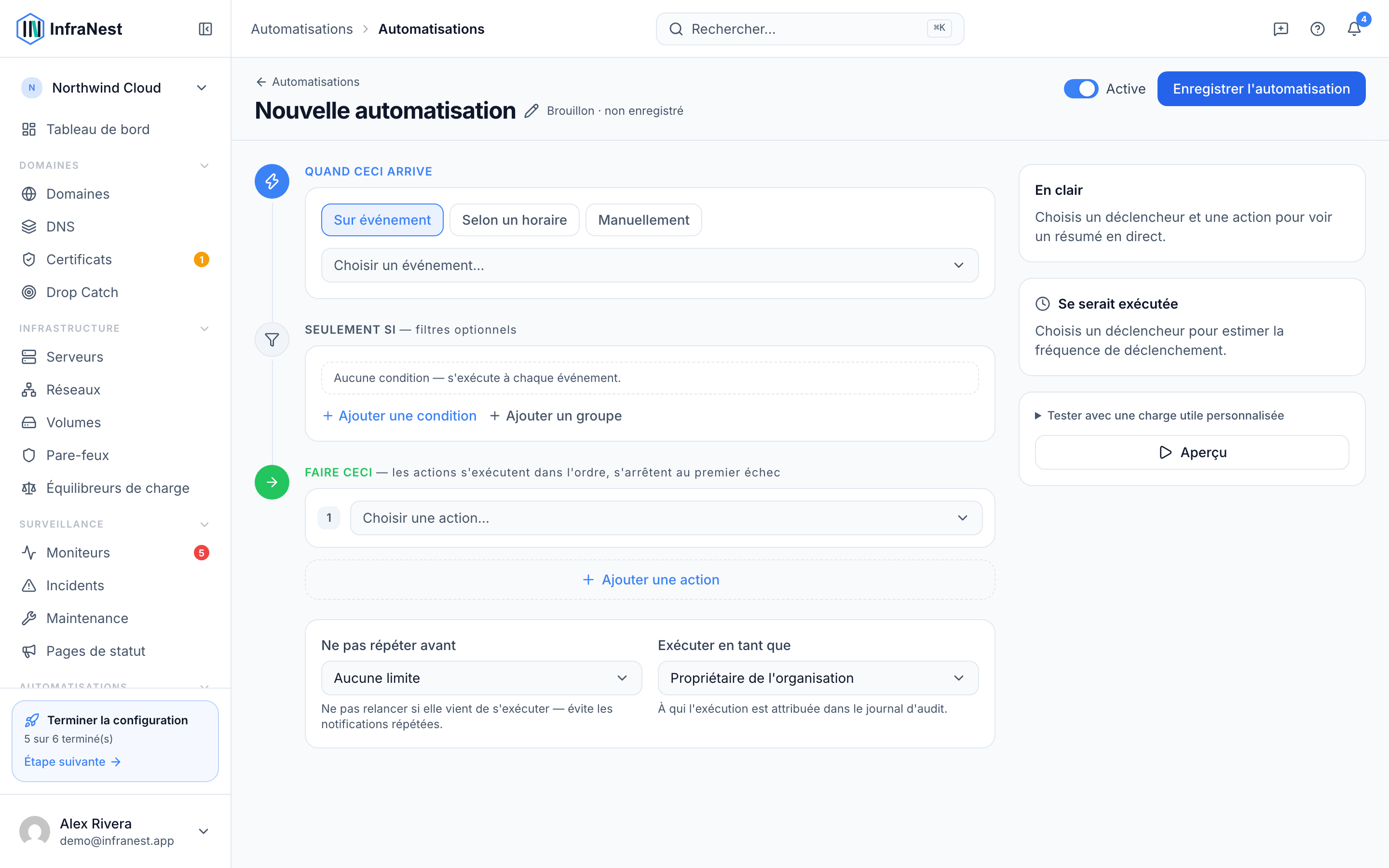 Conditions d'automatisation