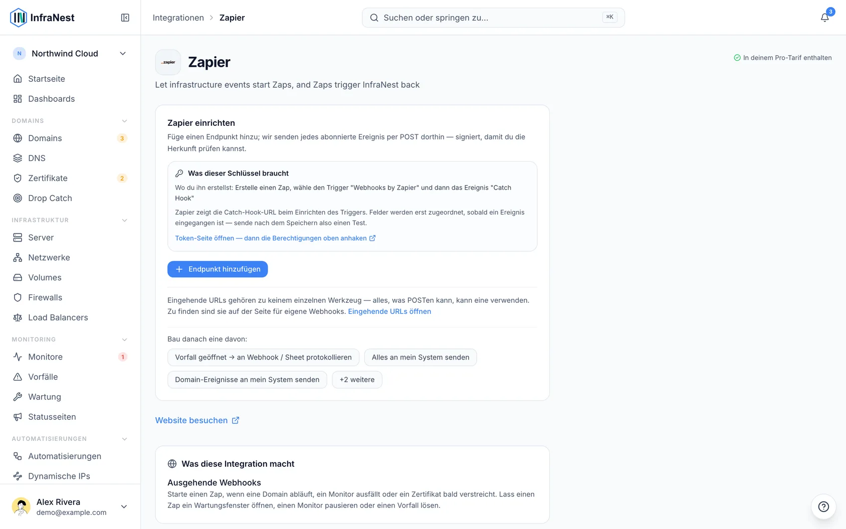 Zapier verbinden