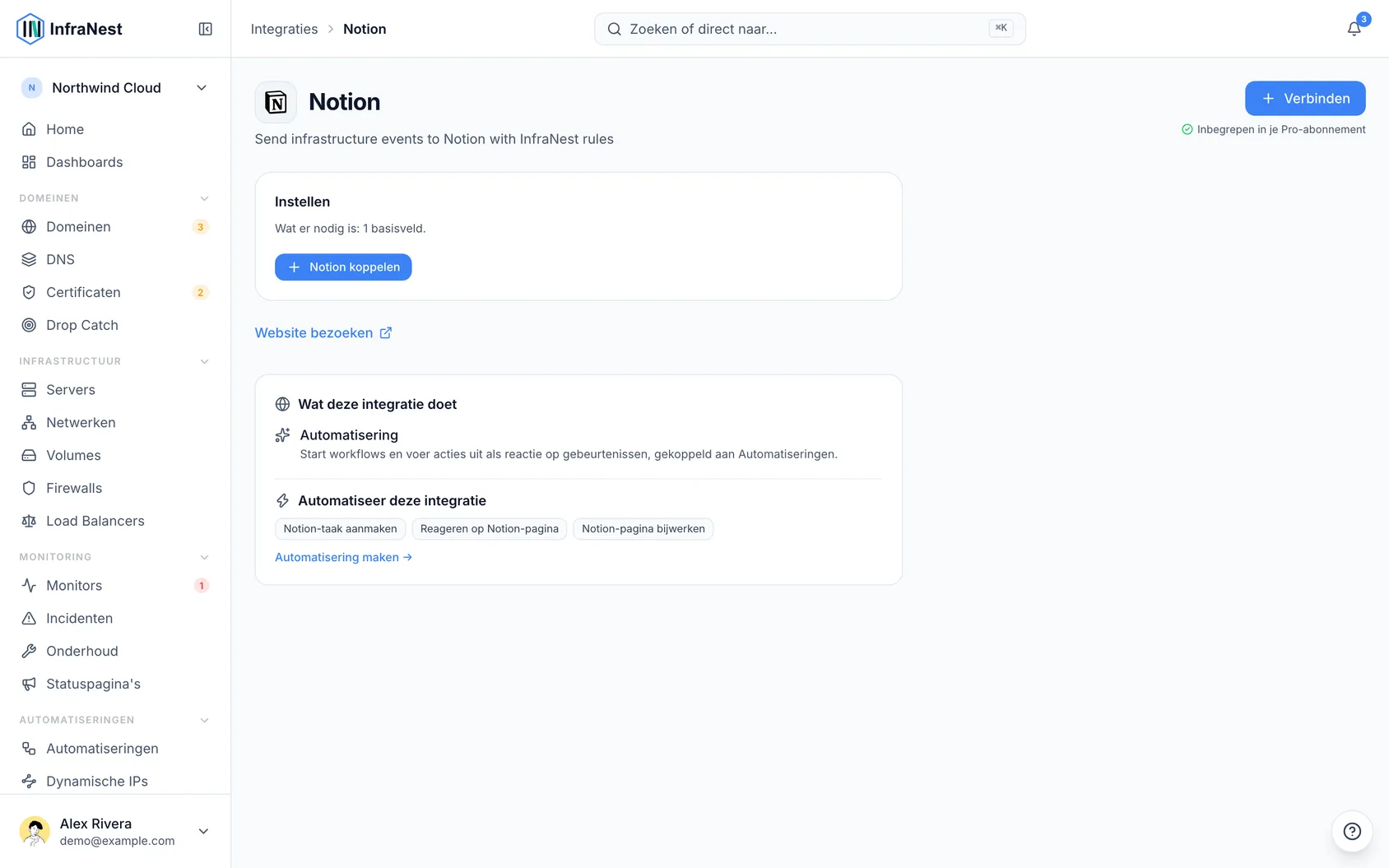 Notion koppelen