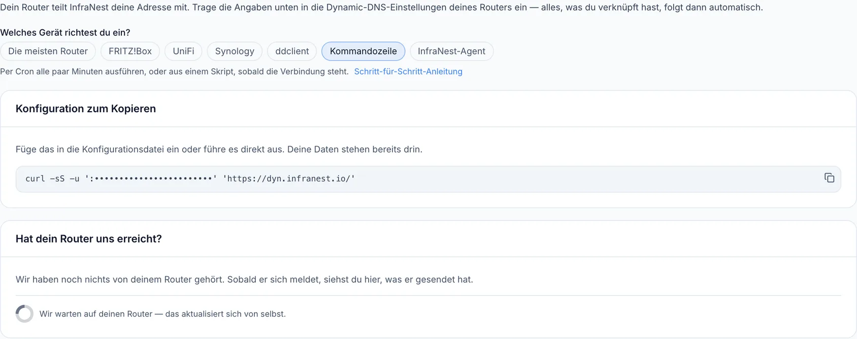 Ihre IP von einem Computer aus aktualisieren