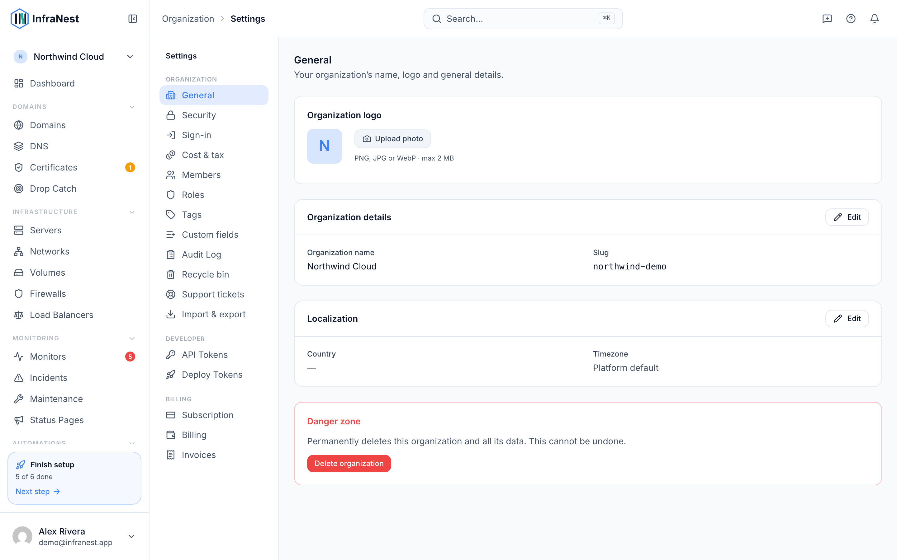 Manage your organization
