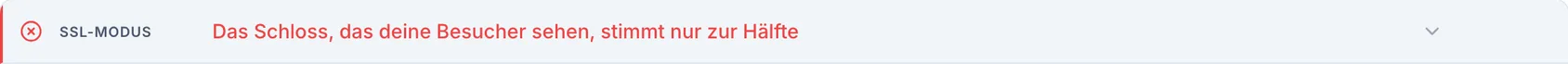 Cloudflare-Einstellungen, die der Advisor prüft