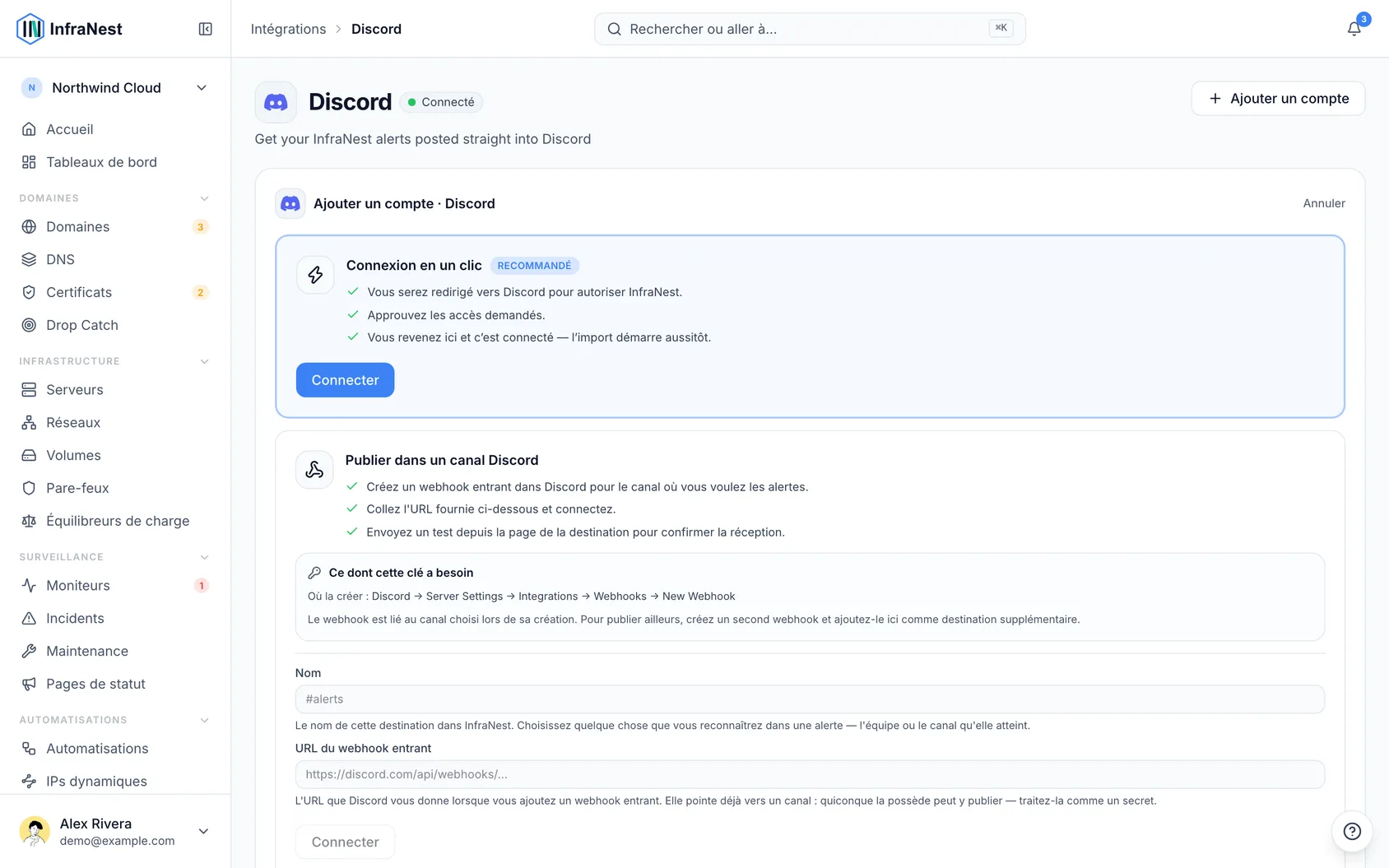 Connecter Discord