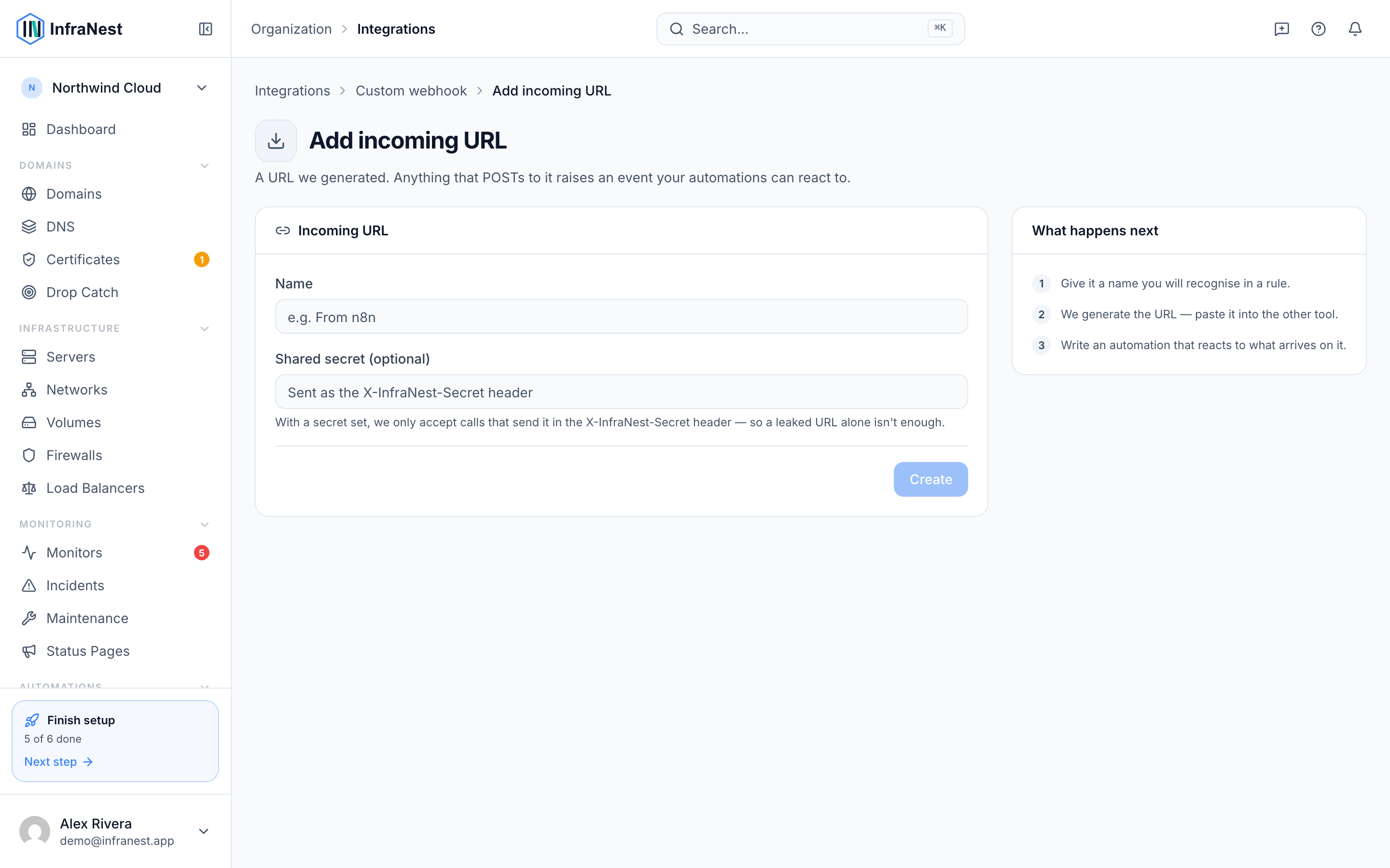 Incoming endpoints and outgoing webhooks (2)