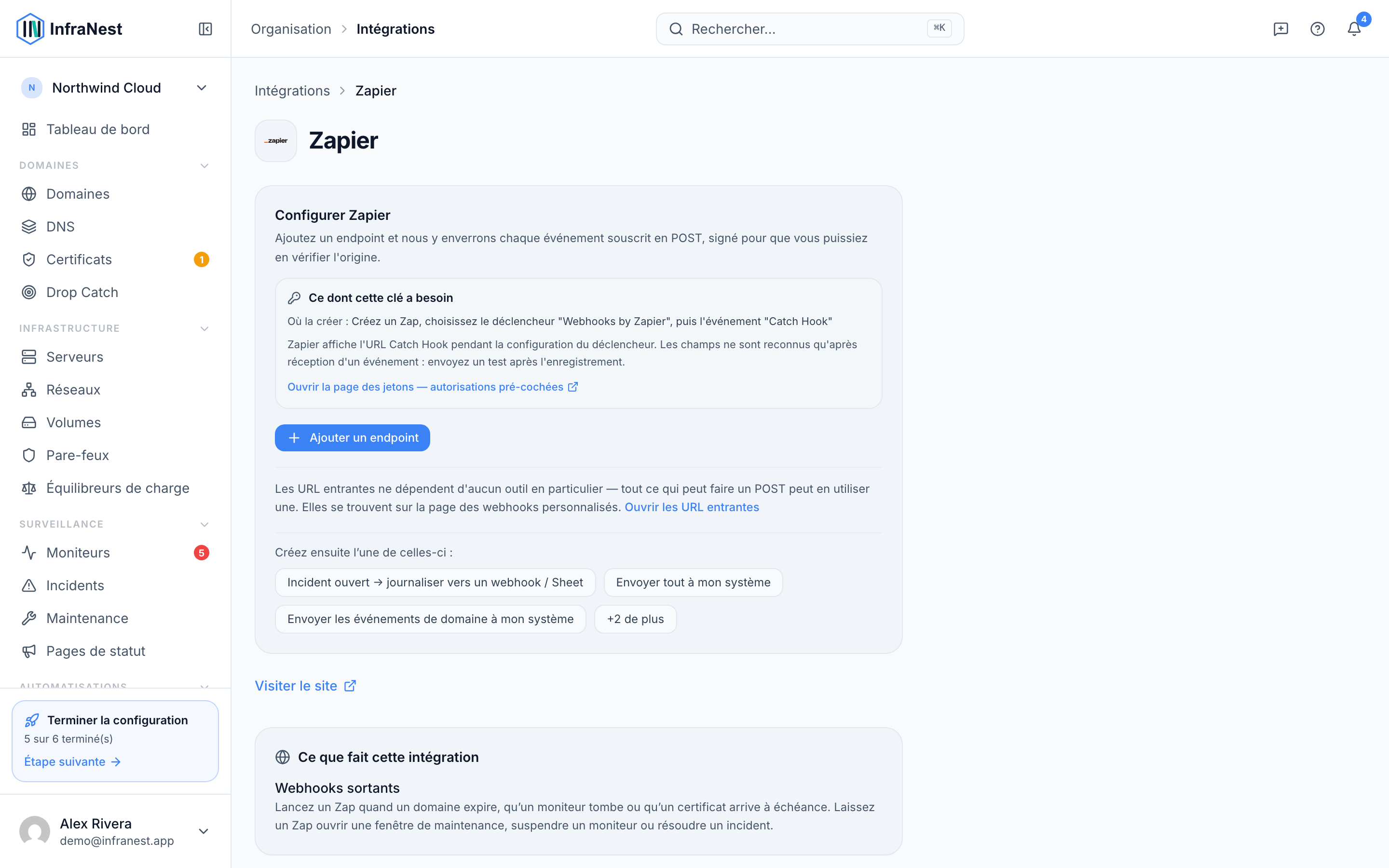 Connecter Zapier