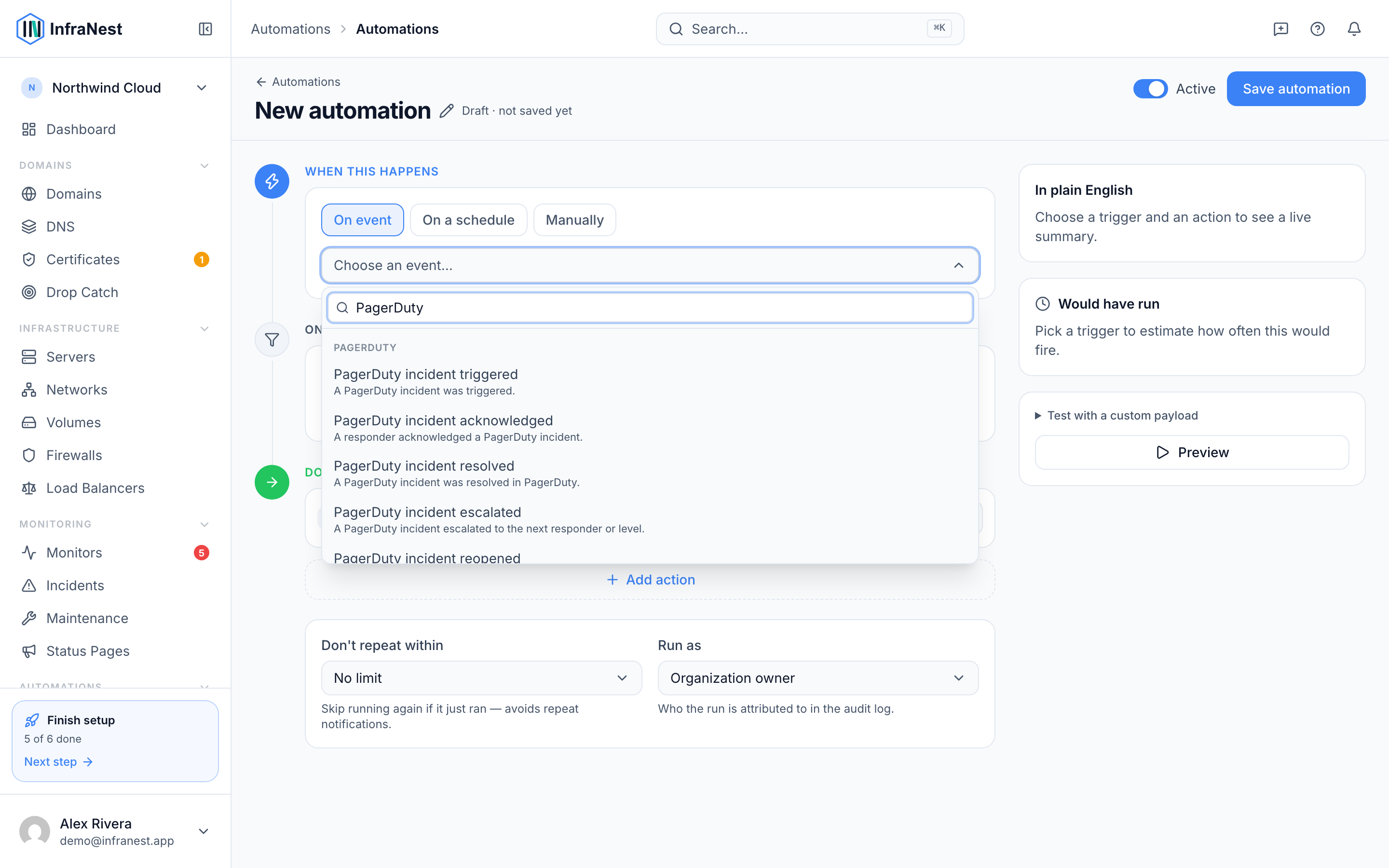 Automate with PagerDuty