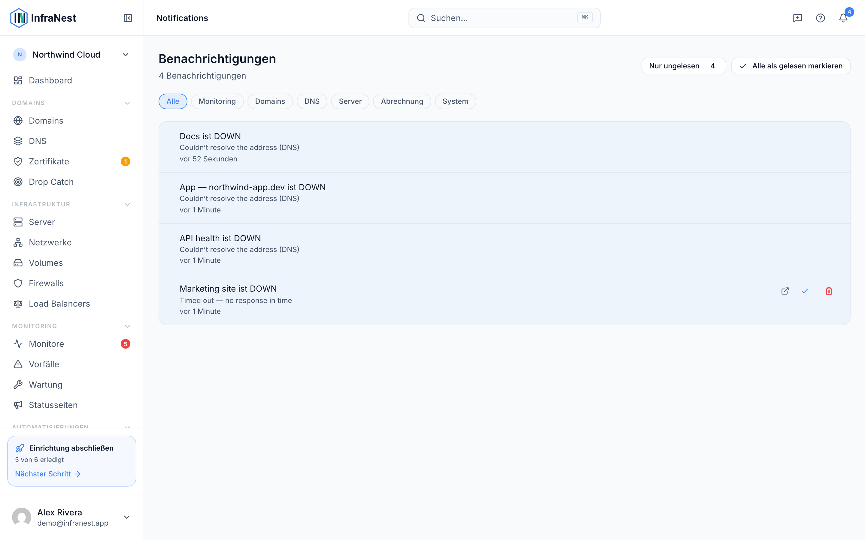 Ihre Benachrichtigungen