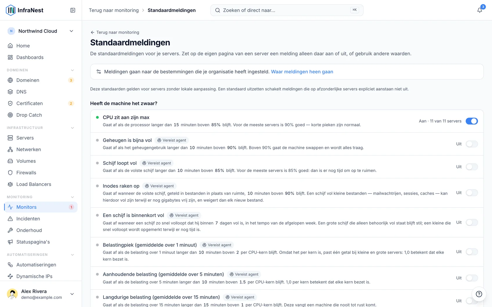 Kies waarover je gewaarschuwd wilt worden