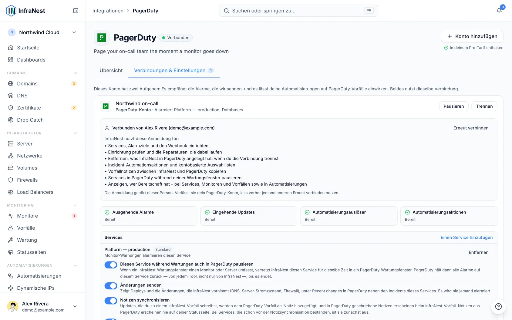 PagerDuty verbinden