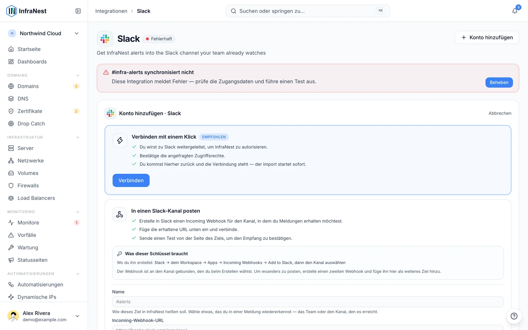 Slack verbinden