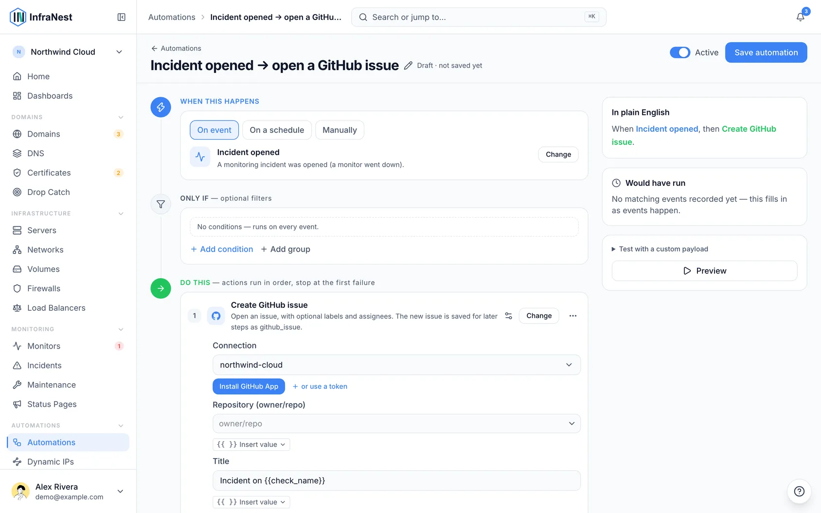 Automate with GitHub