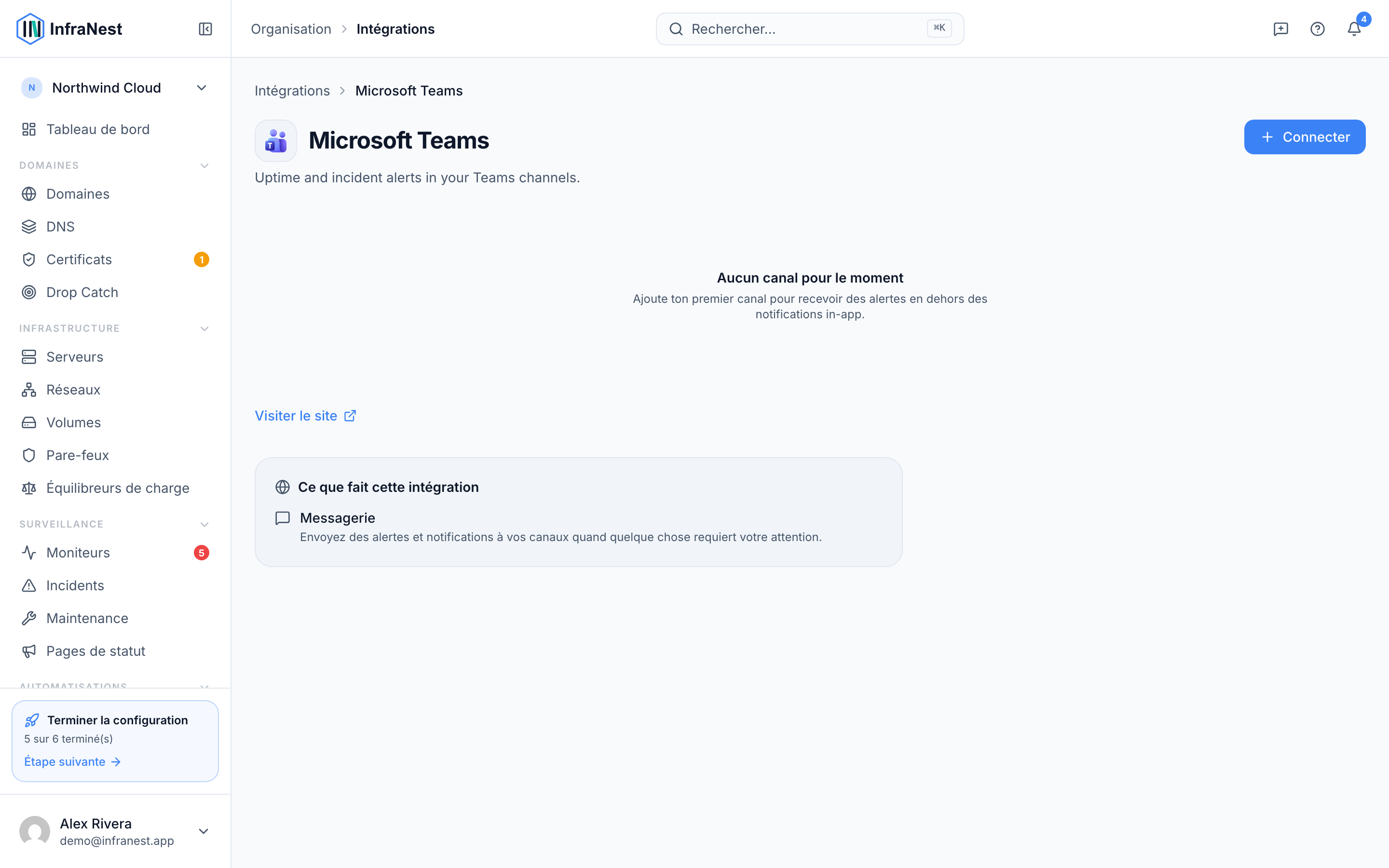 Connecter Microsoft Teams
