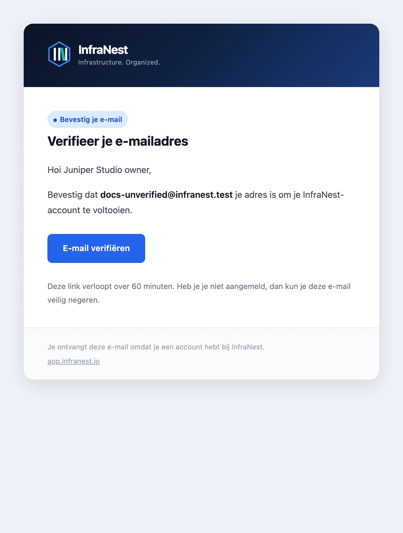 Je e-mailadres verifiëren