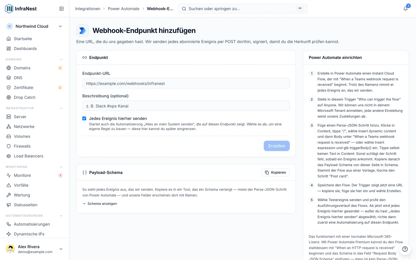 Power Automate verbinden
