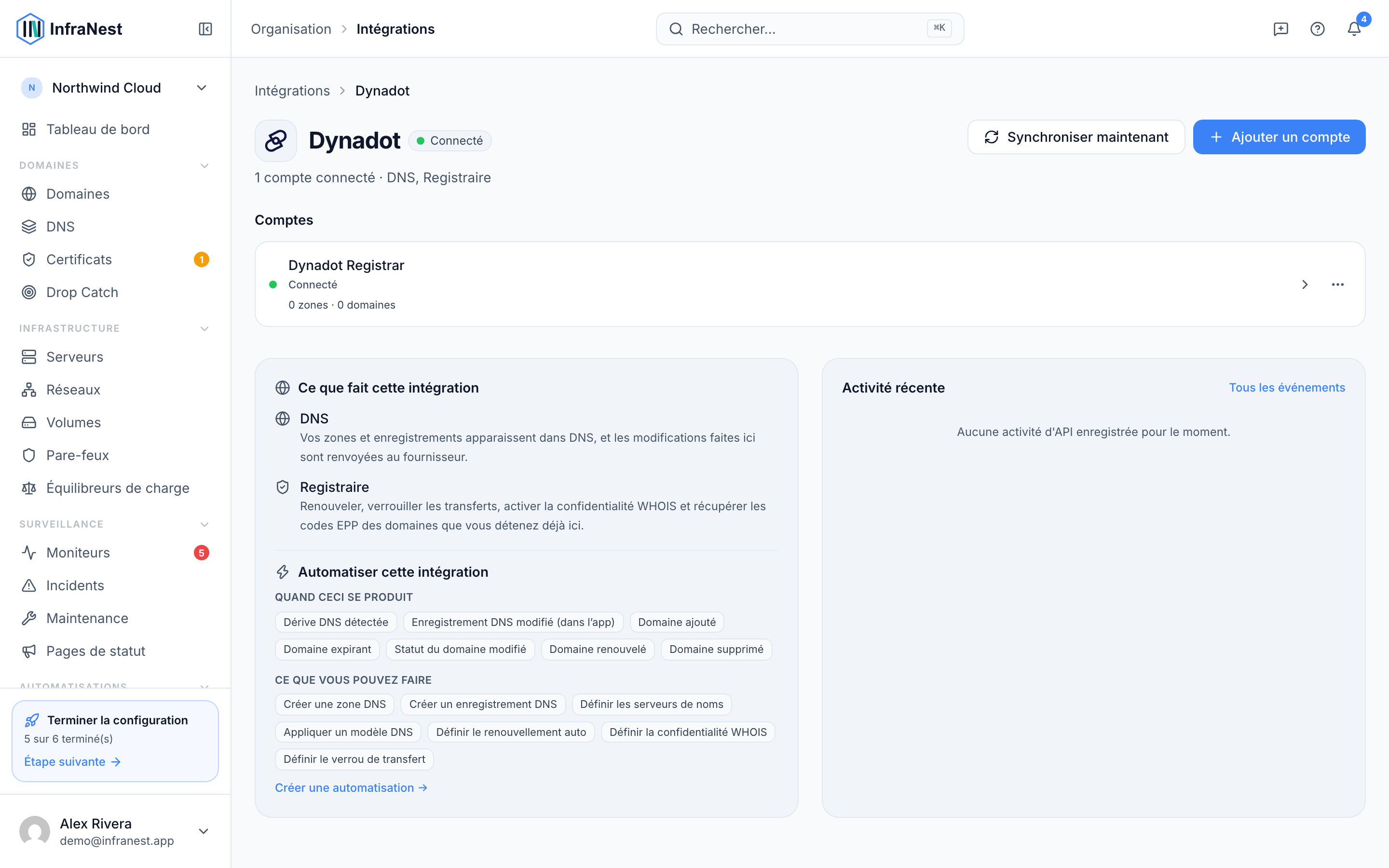 Connecter Dynadot