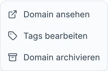 Eine Domain archivieren, die dir nicht mehr gehört
