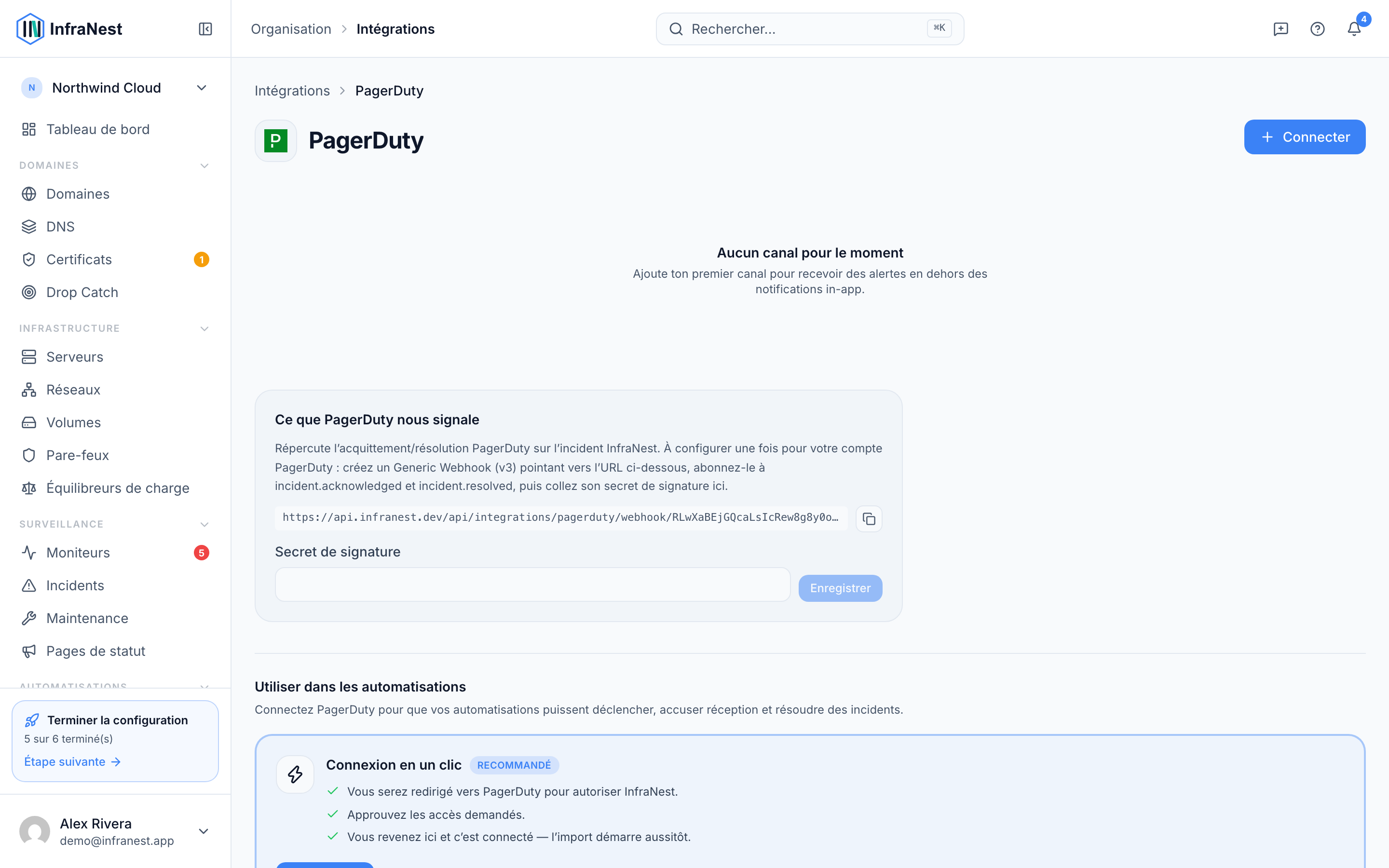 Connecter PagerDuty