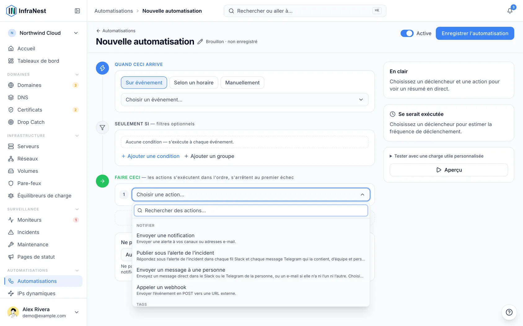 Piloter les serveurs depuis les automatisations