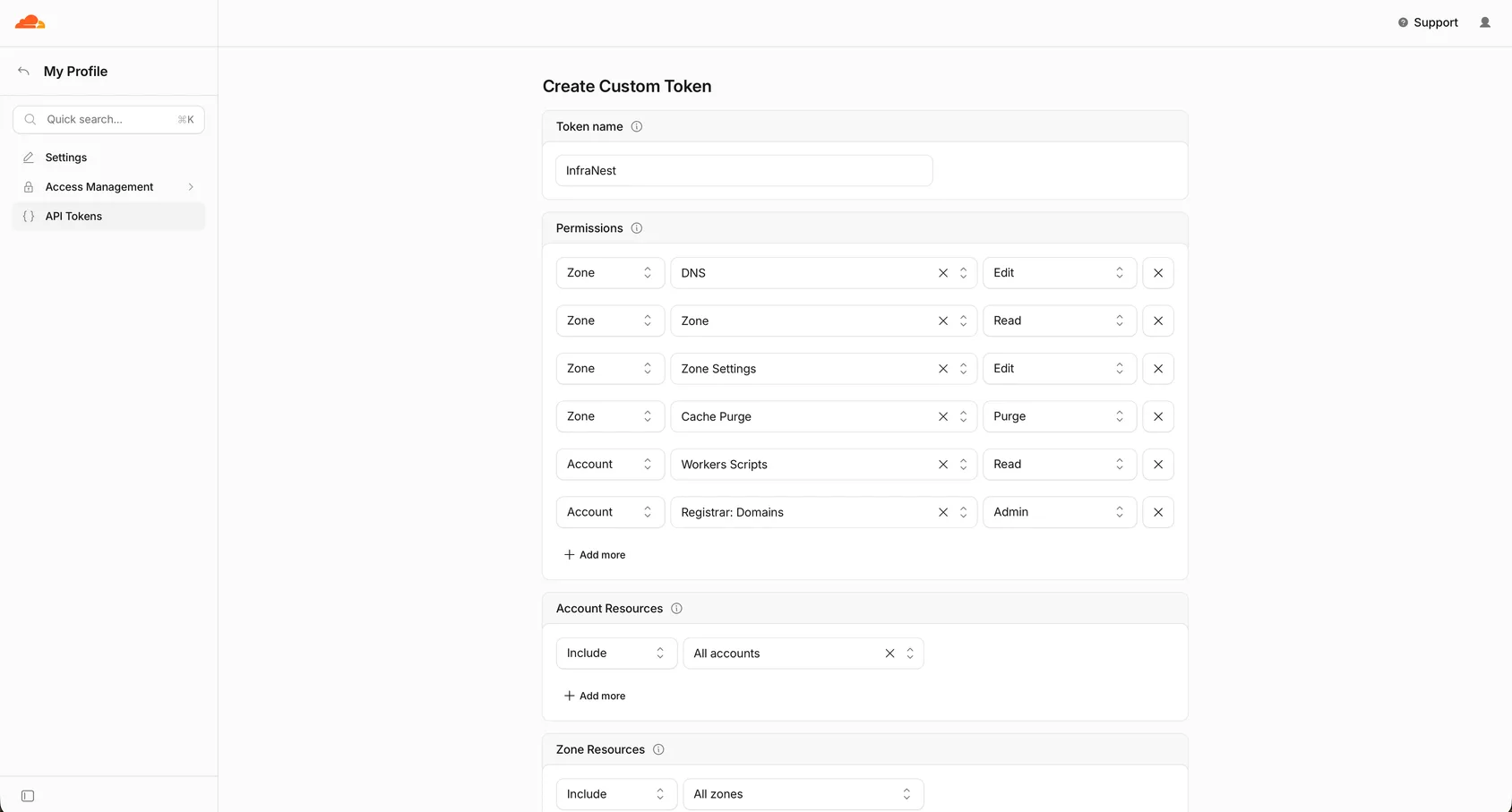 Create a Cloudflare API token (2)