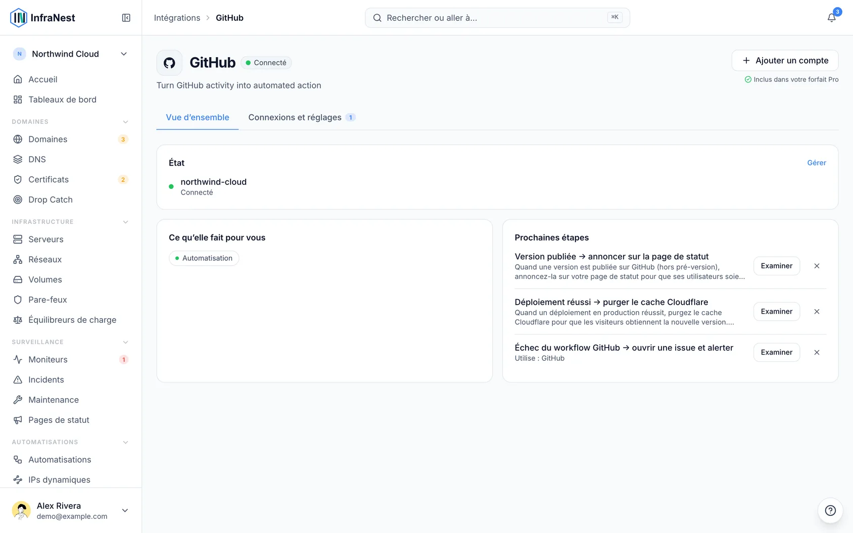 Connecter GitHub