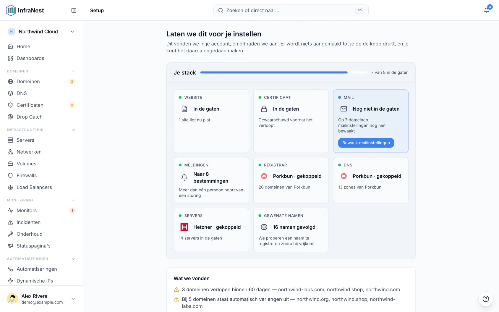 Laat ons je account instellen