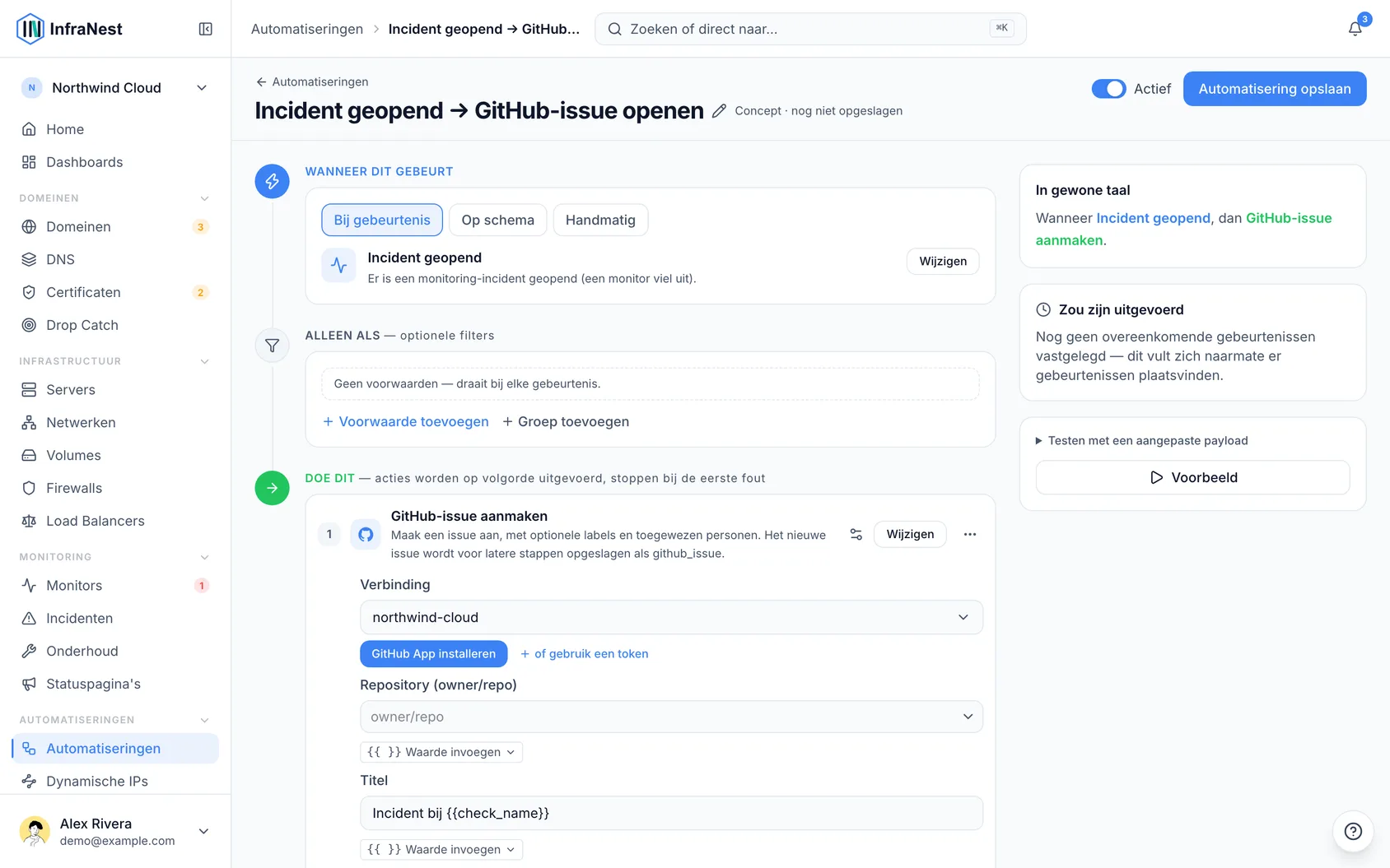 Automatiseer met GitHub