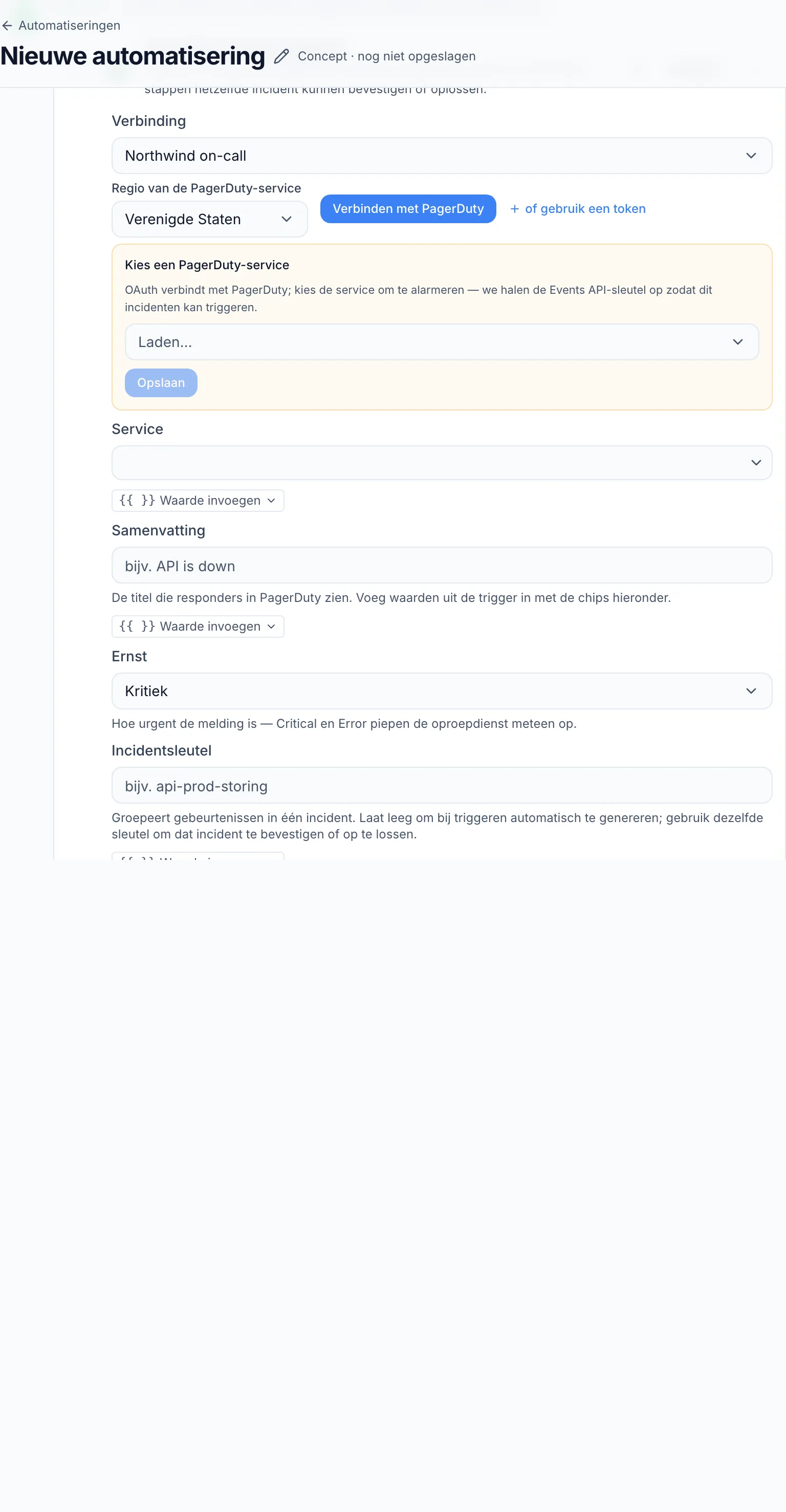 Automatiseren met PagerDuty