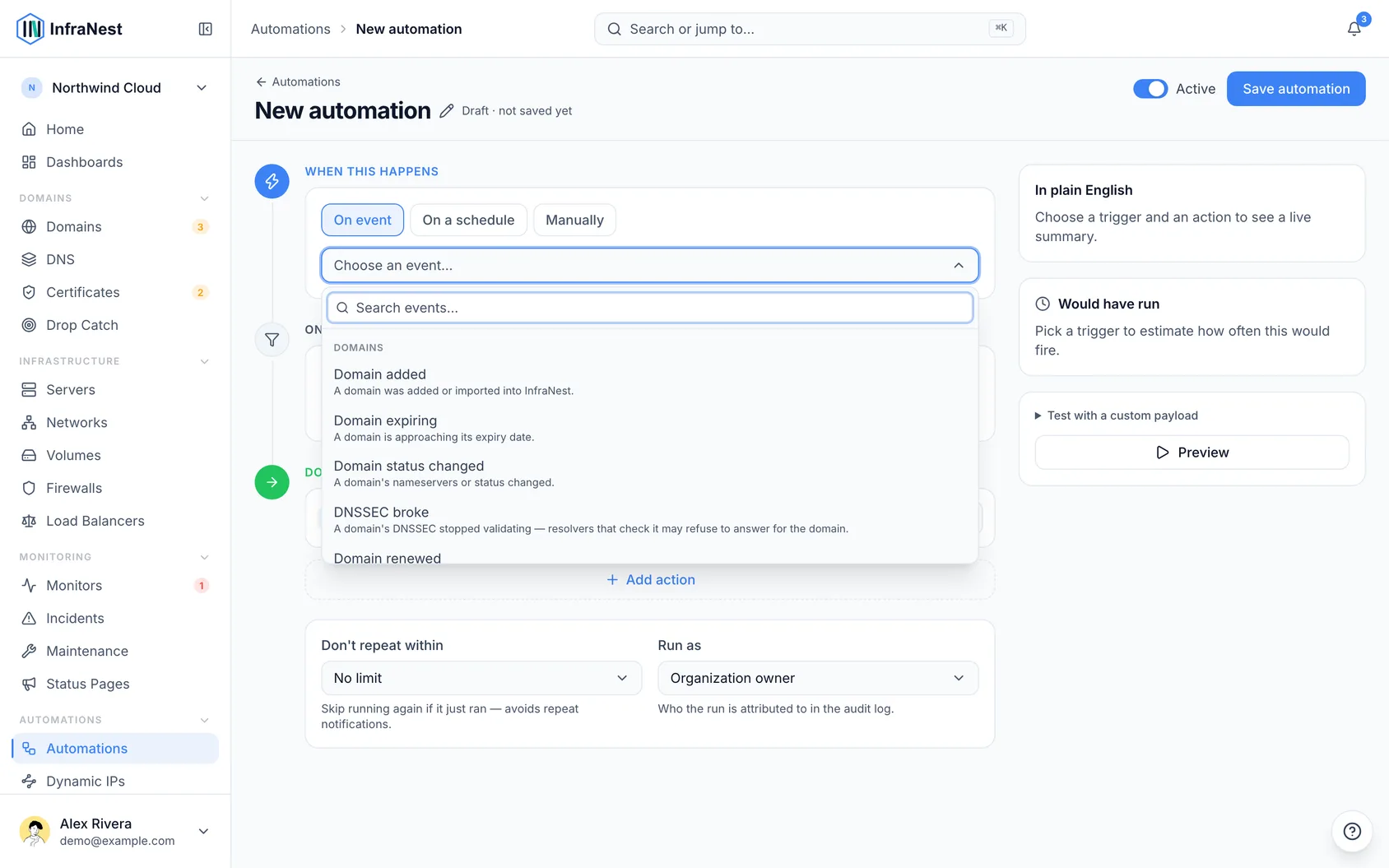 Automation conditions