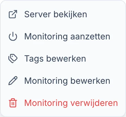 Monitoring inschakelen voor een server