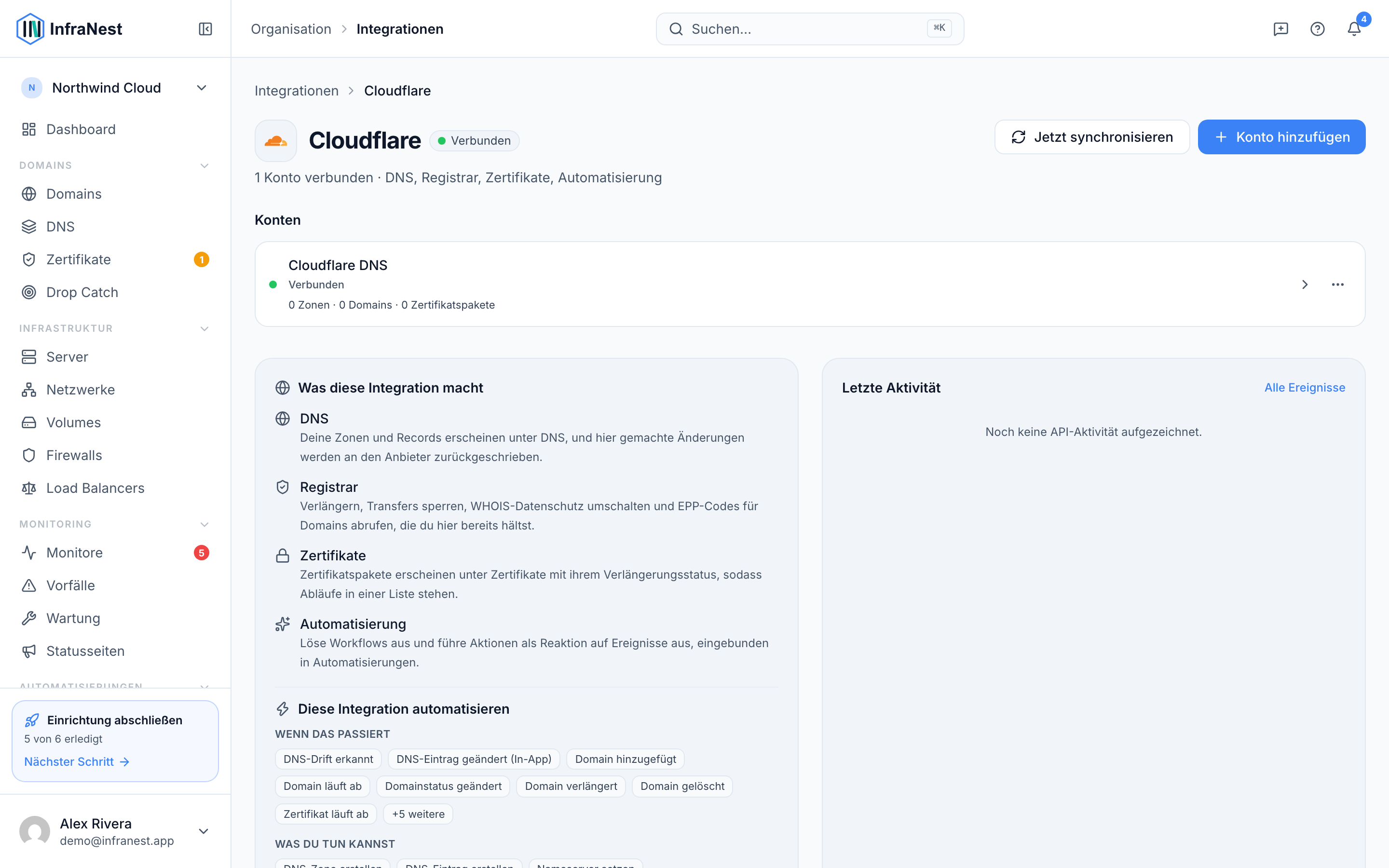 Cloudflare verbinden