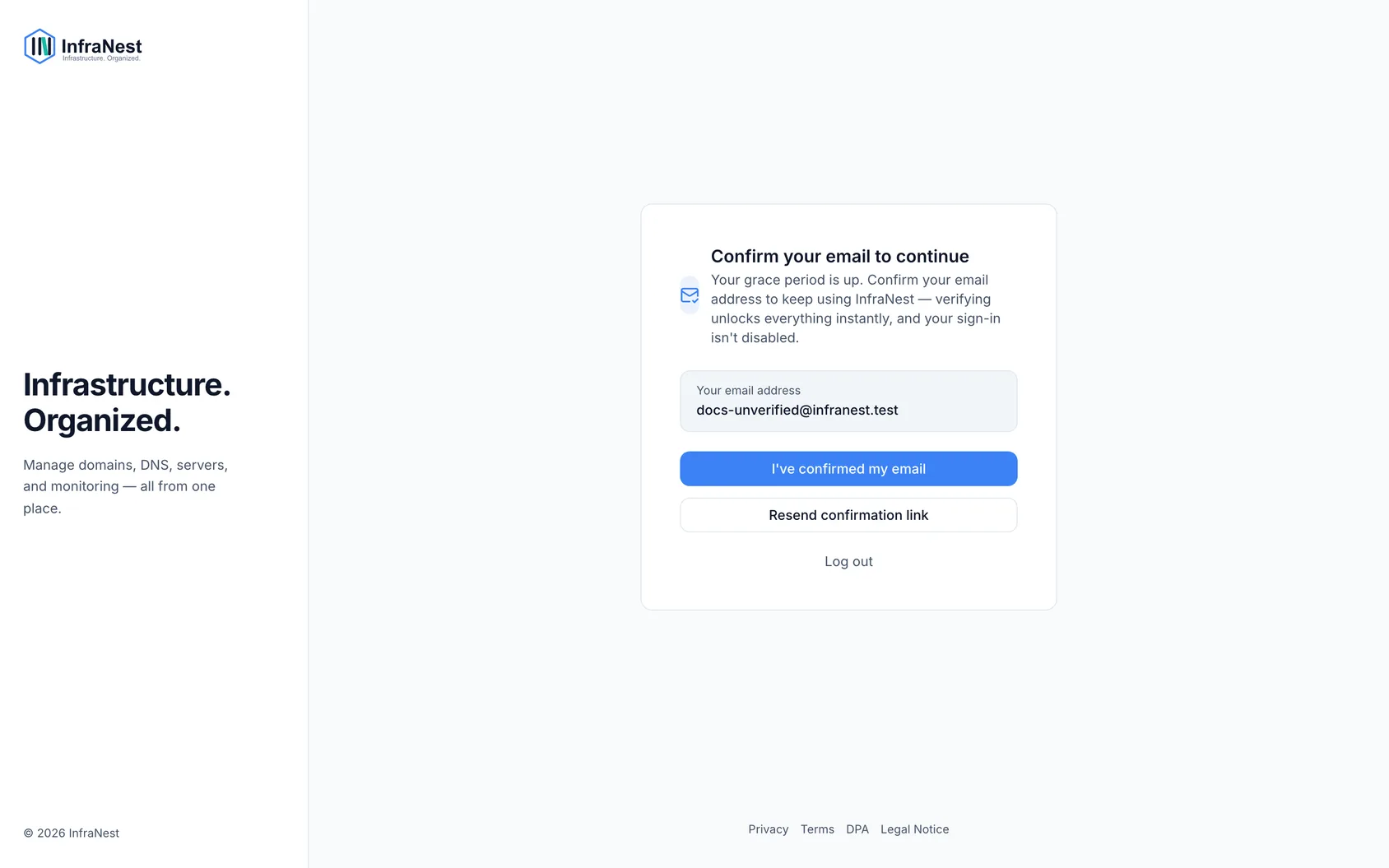 Verify your email address