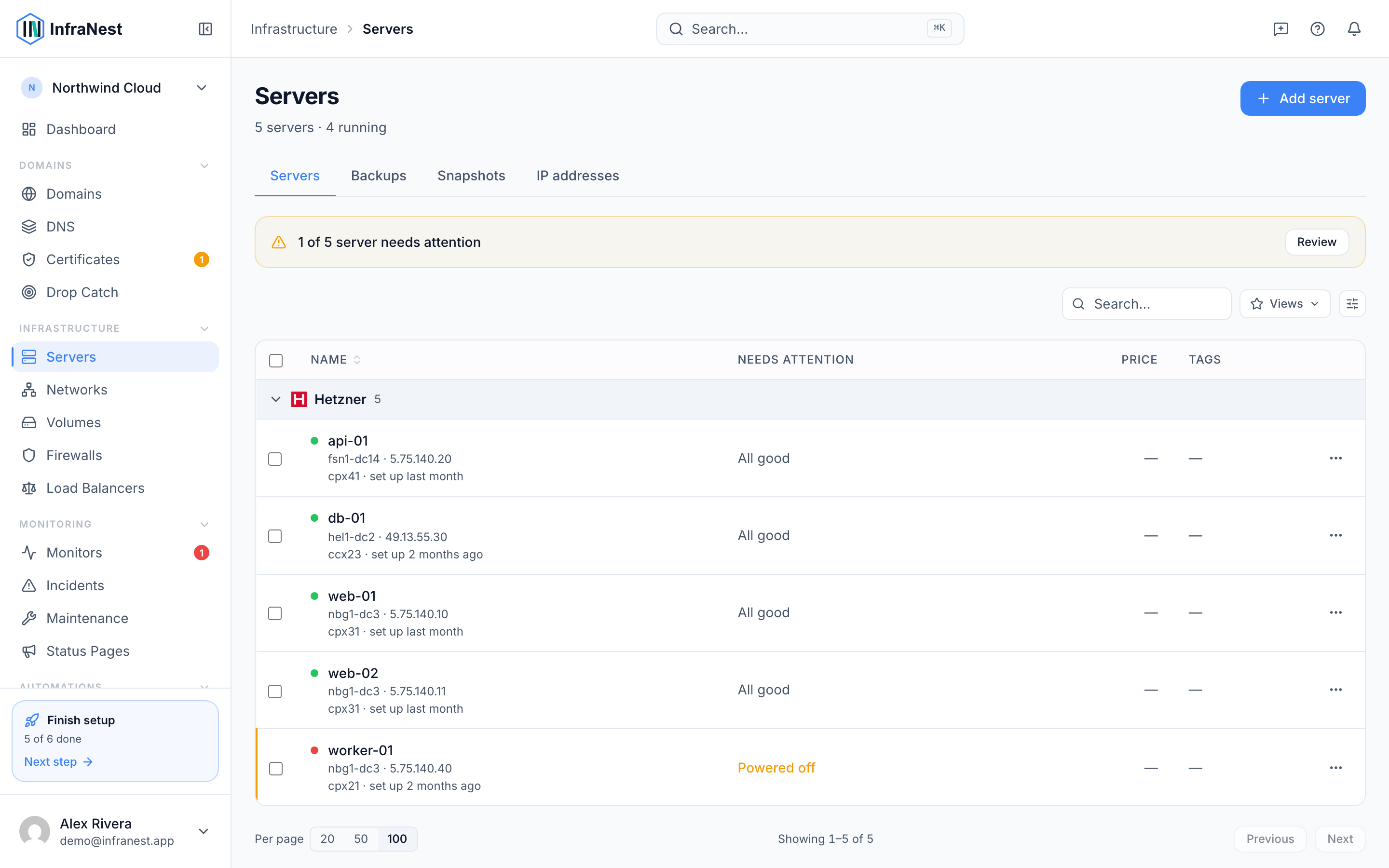 About cloud servers