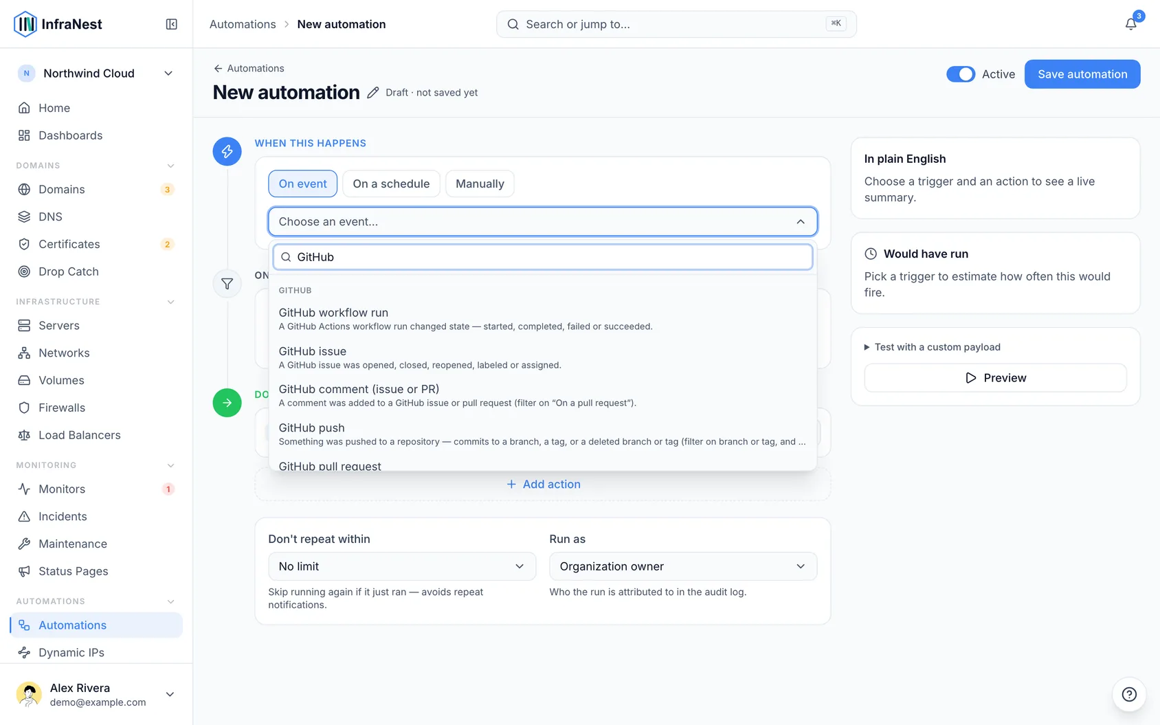 Automate with GitHub