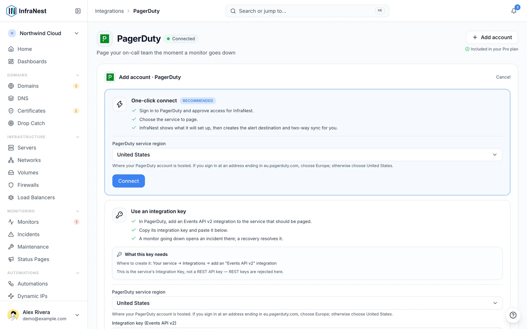 Connect PagerDuty