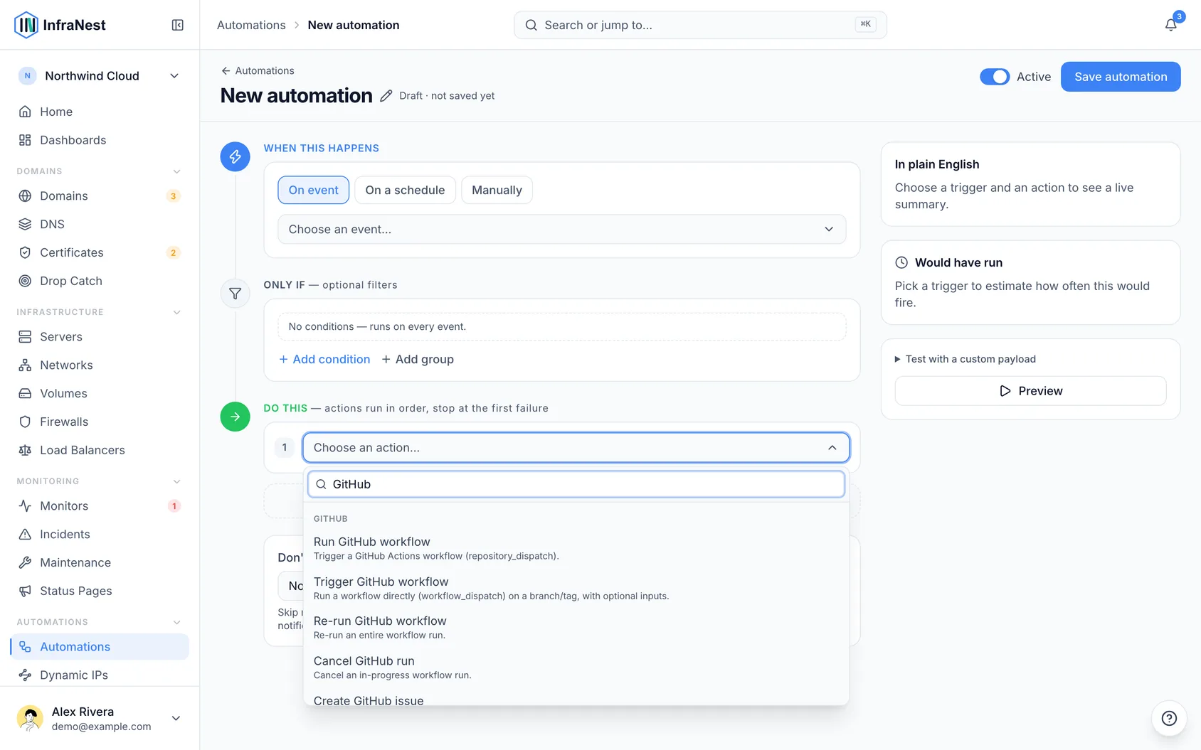 Automate with GitHub