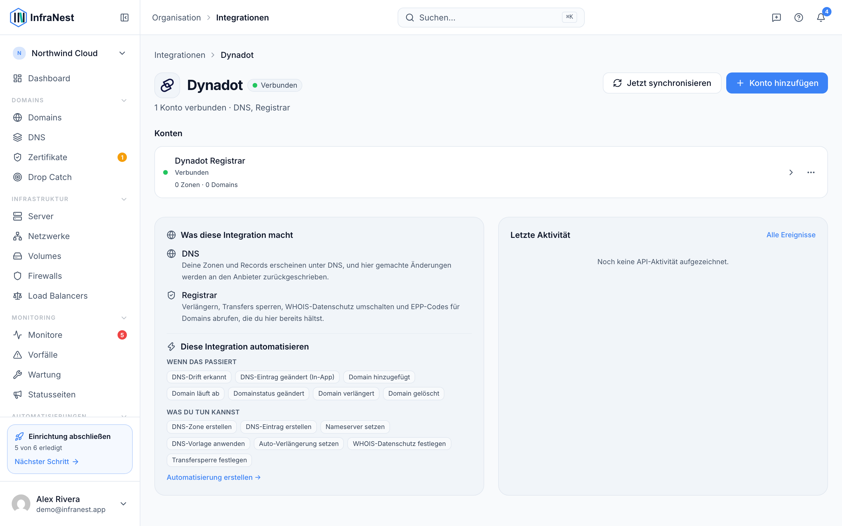 Dynadot verbinden