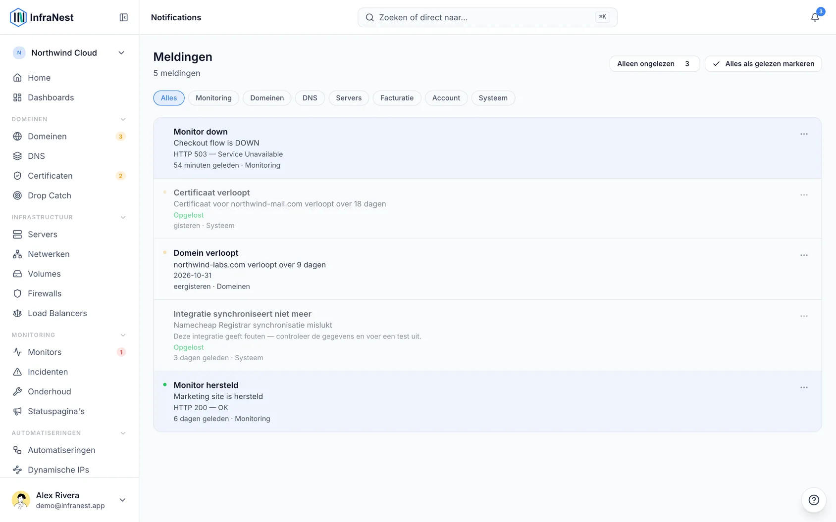 De bel: je meldingeninbox