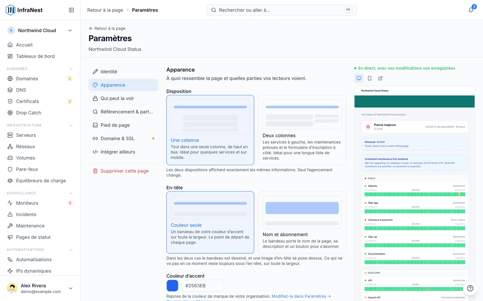 Donnez à votre page de statut votre propre identité