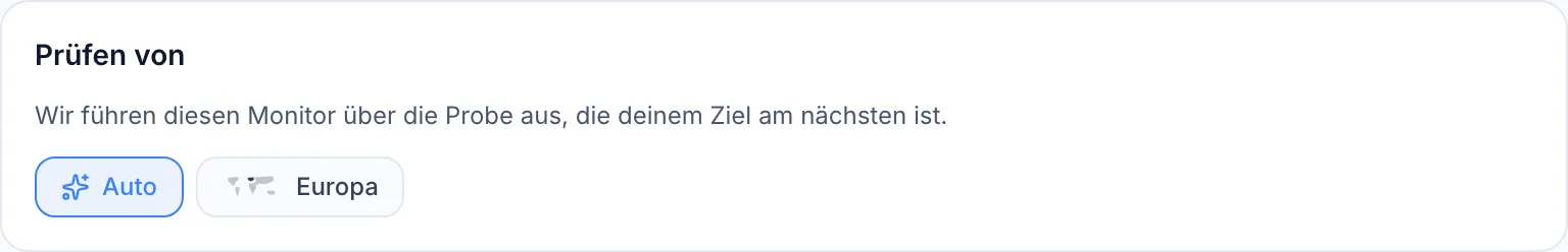 Regionen und Prüfstandorte