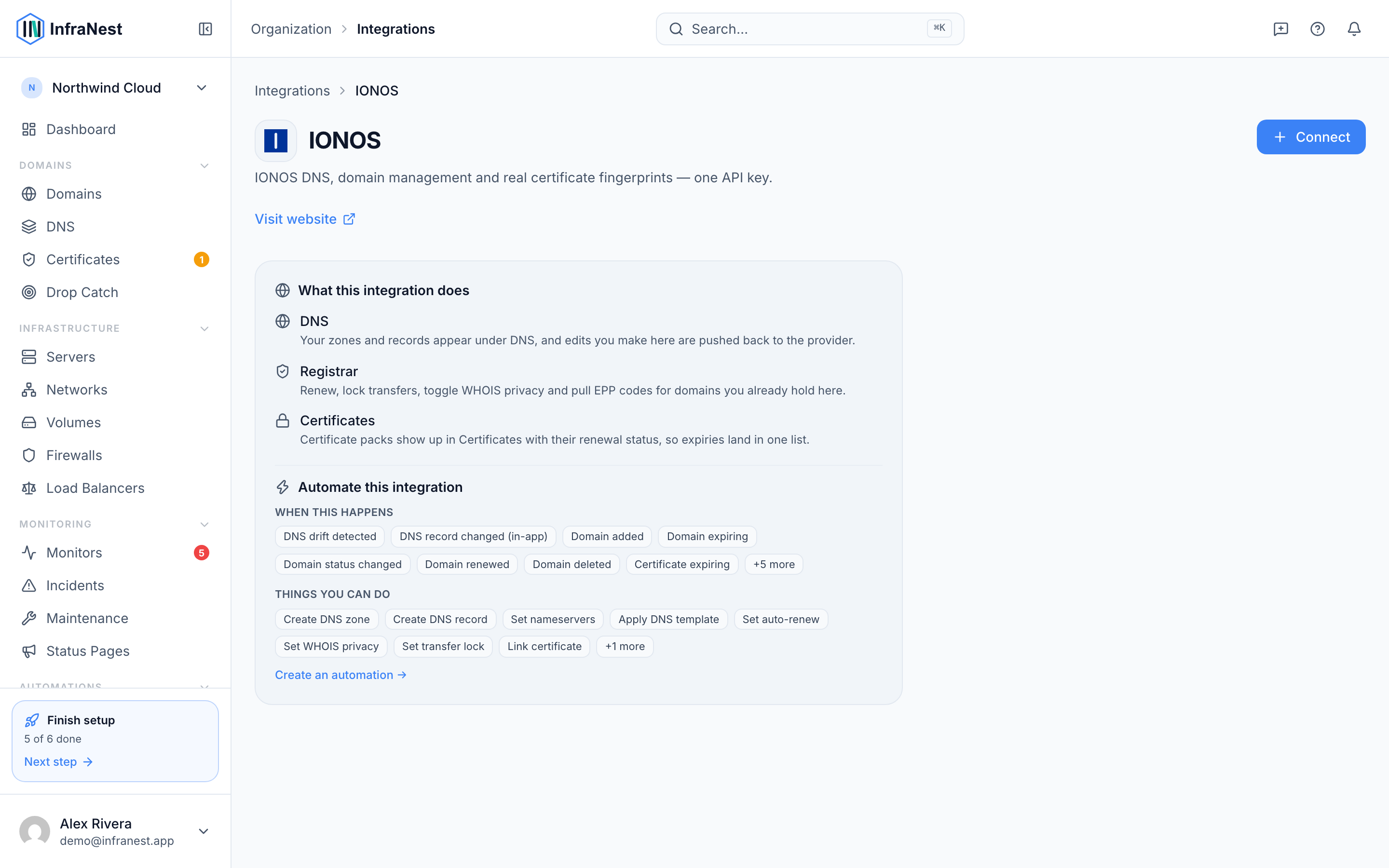 Connect IONOS