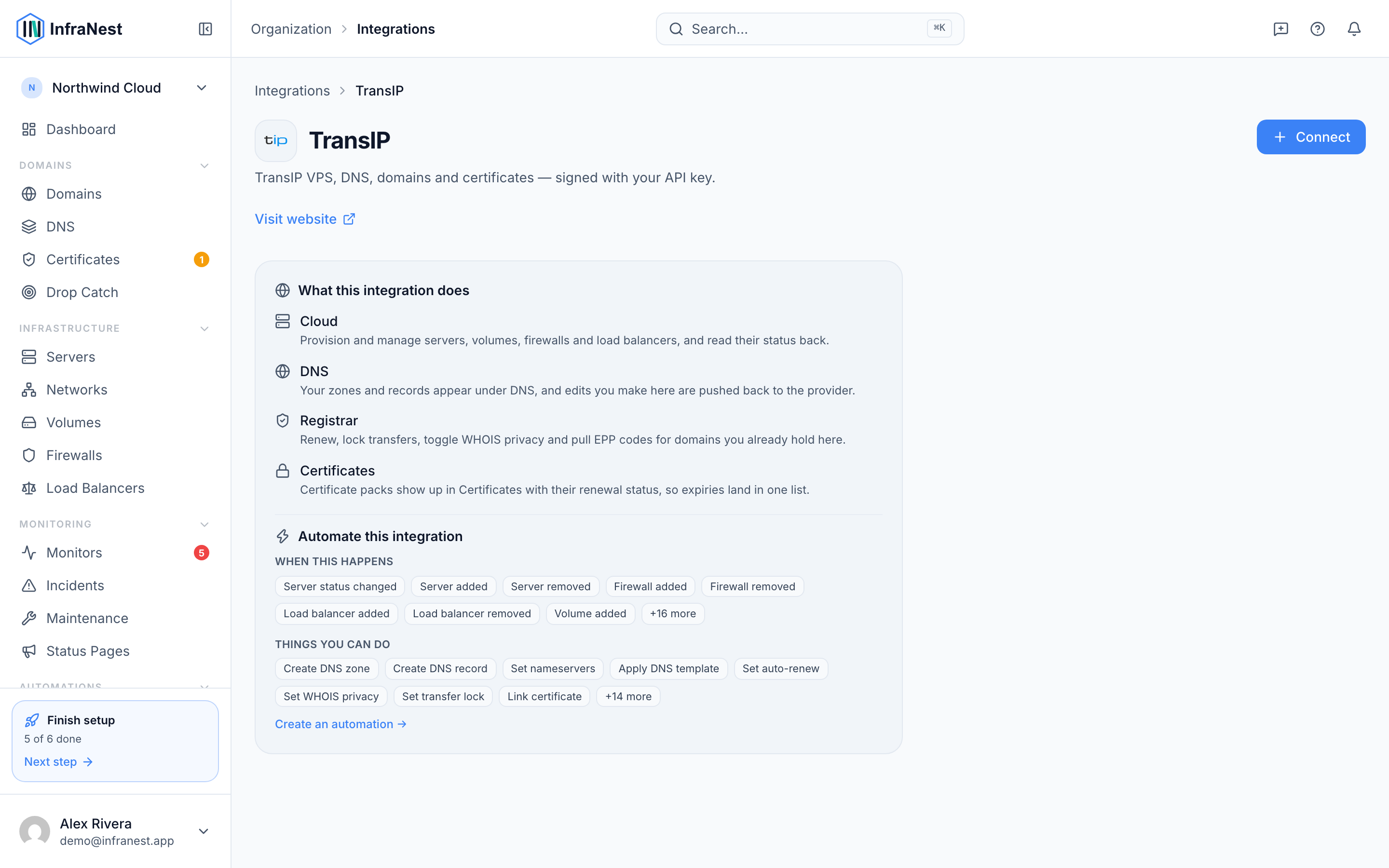 Connect TransIP