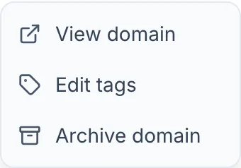 Archive a domain you no longer own