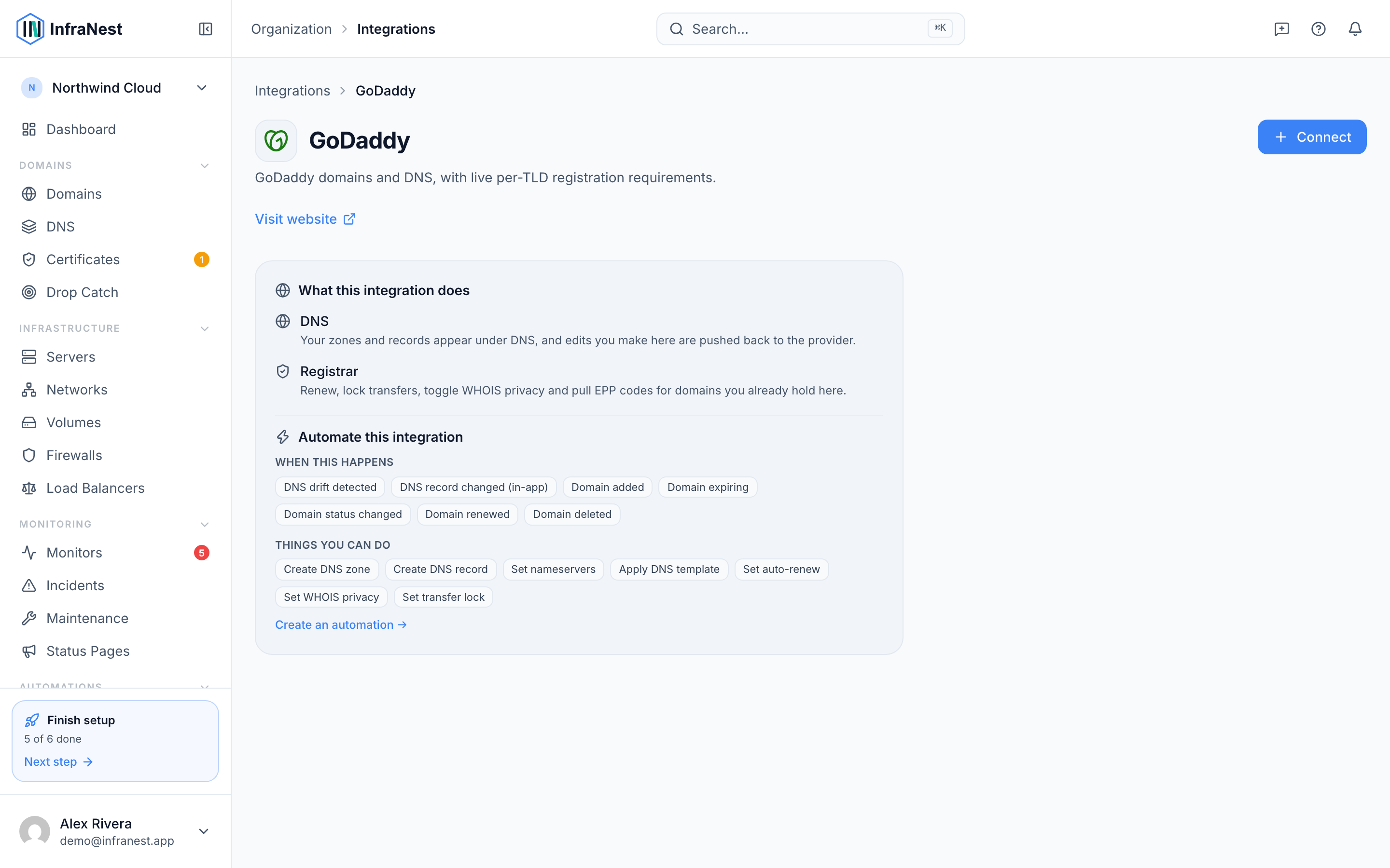 Connect GoDaddy