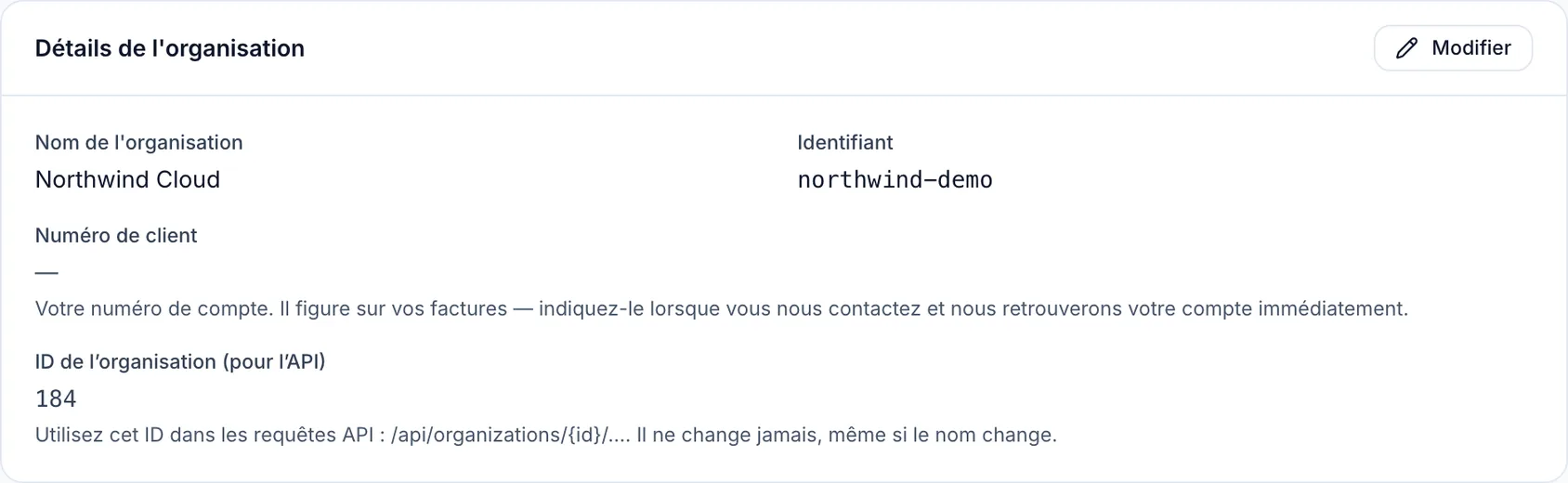 Votre numéro de client