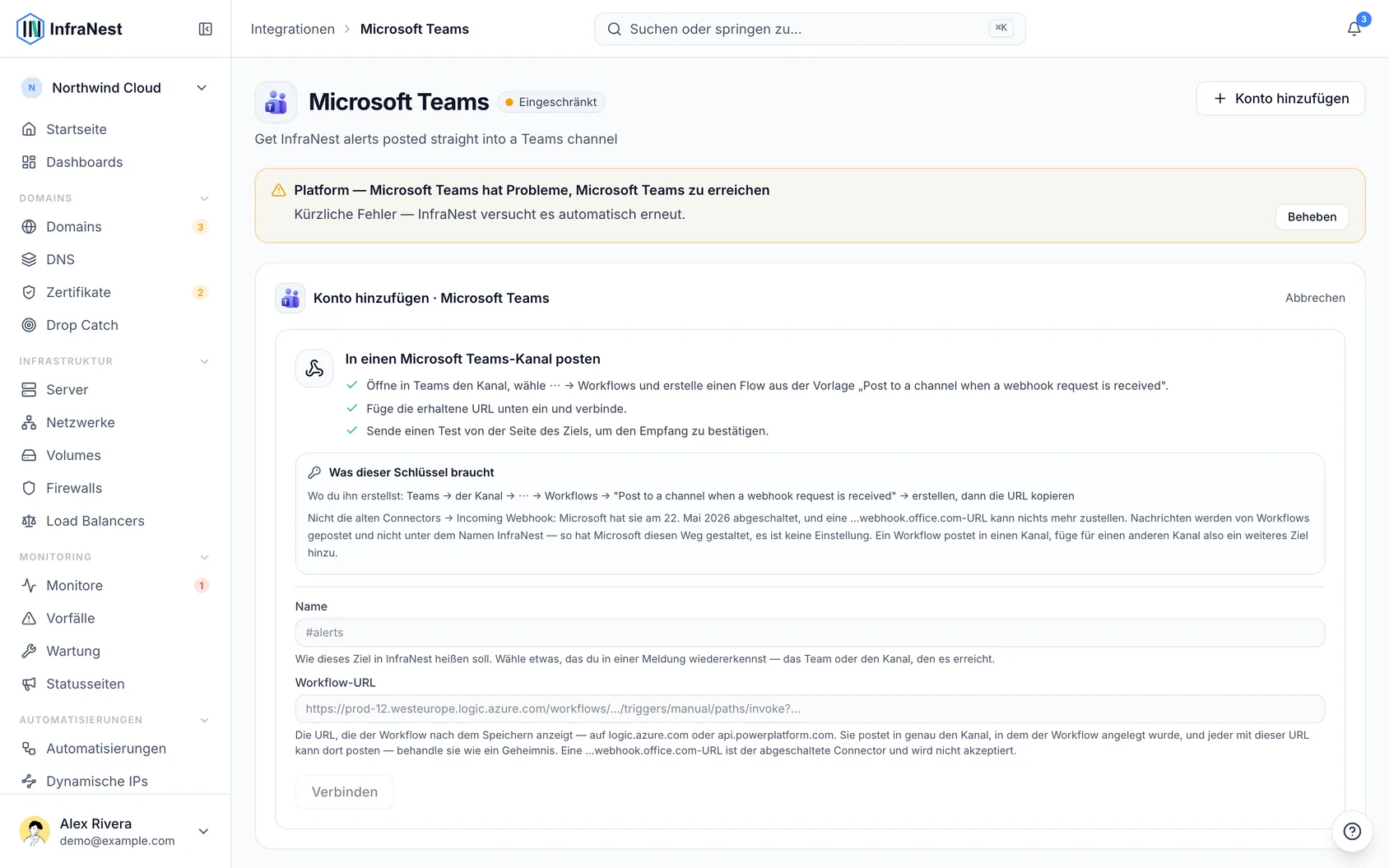 Microsoft Teams verbinden
