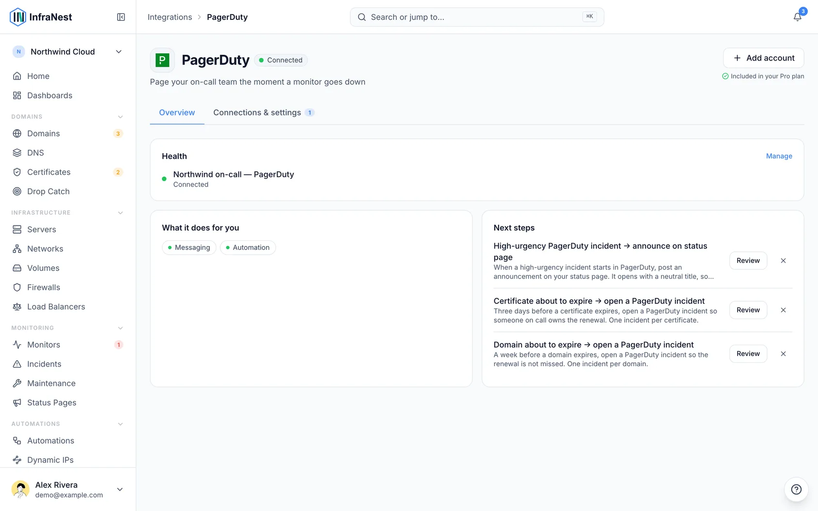 Connect PagerDuty