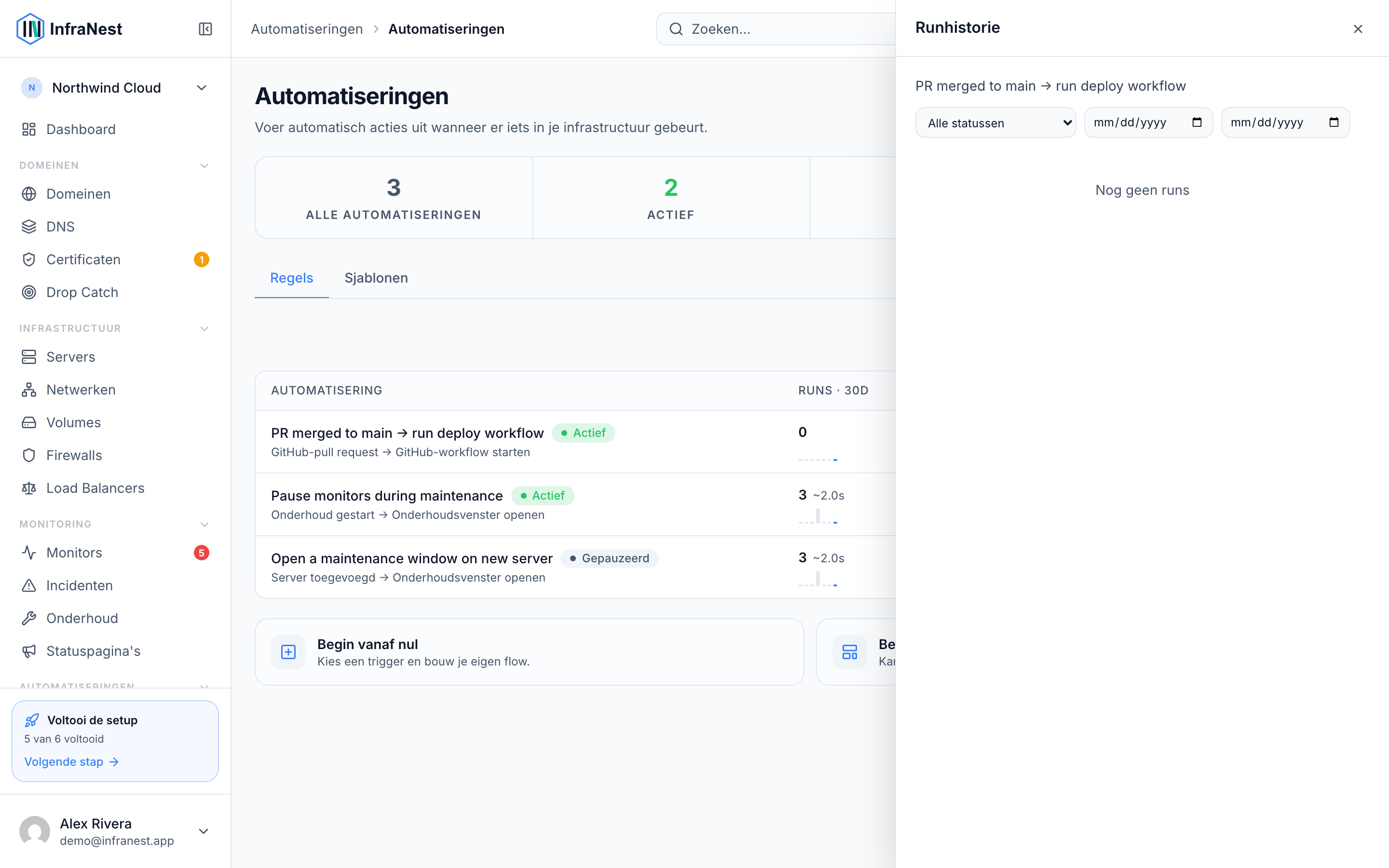 Controleer je automatiseringsruns