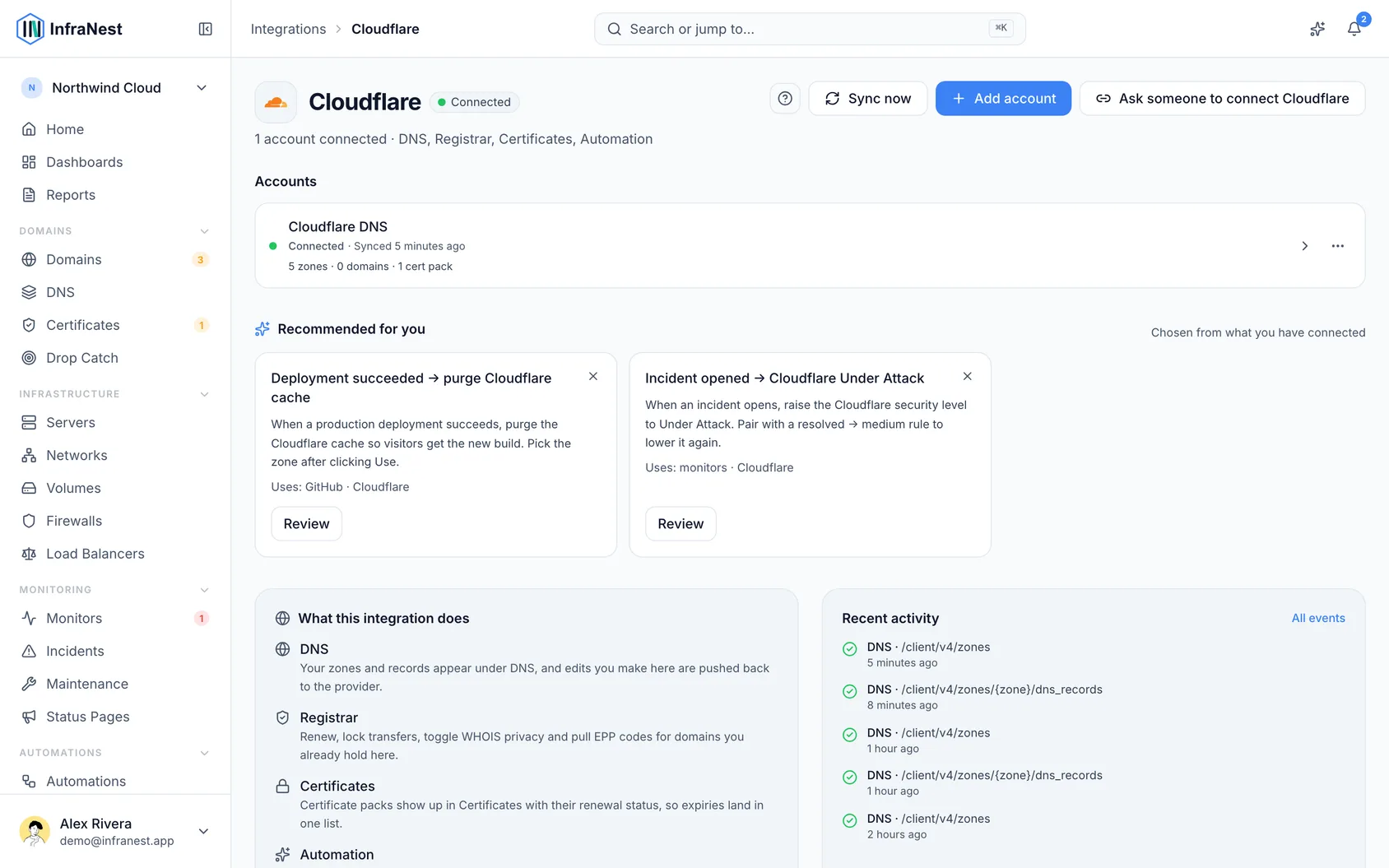 Connect Cloudflare