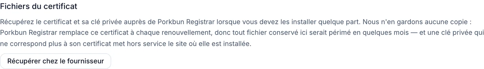 D'où viennent les certificats