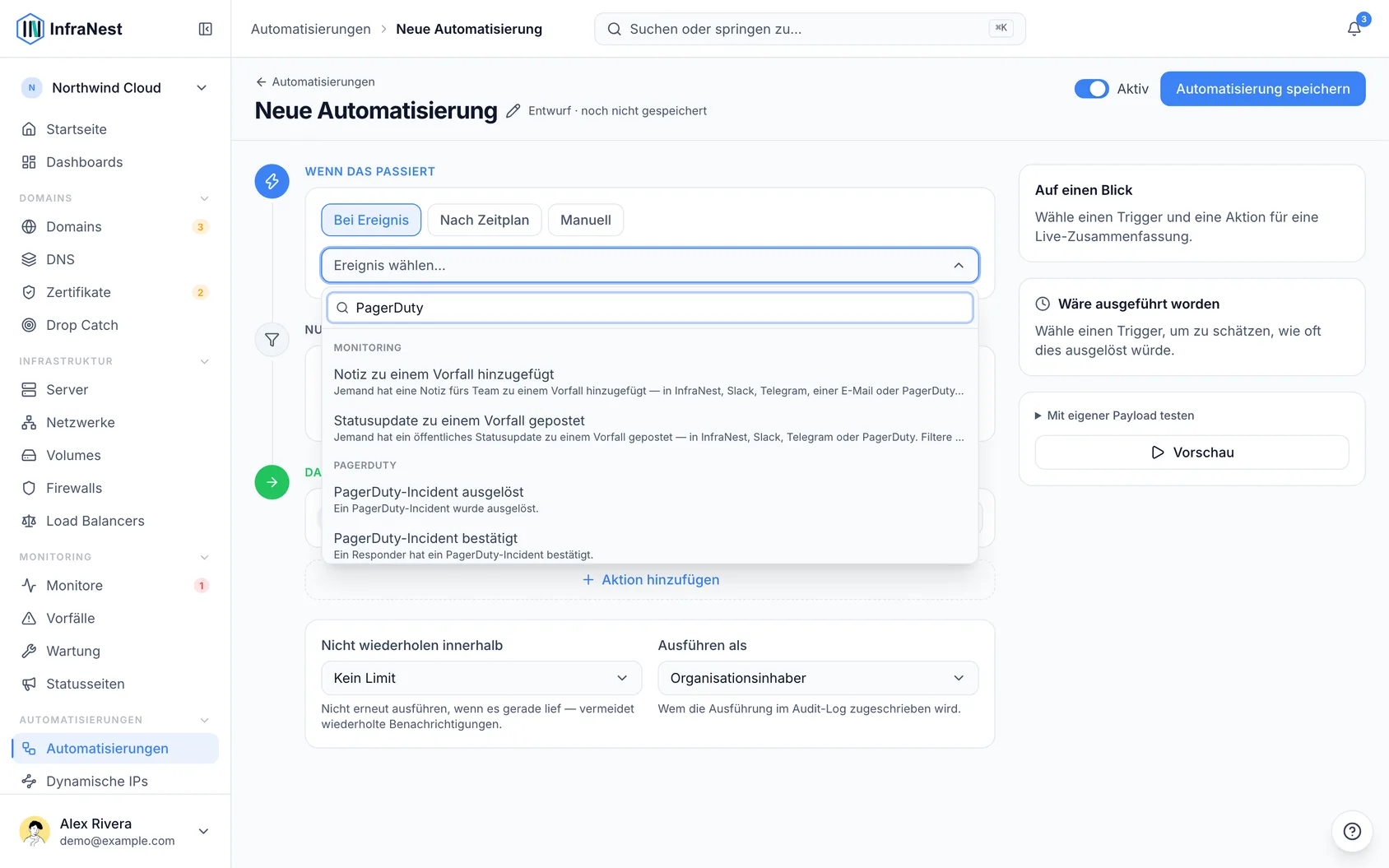 Automatisieren mit PagerDuty